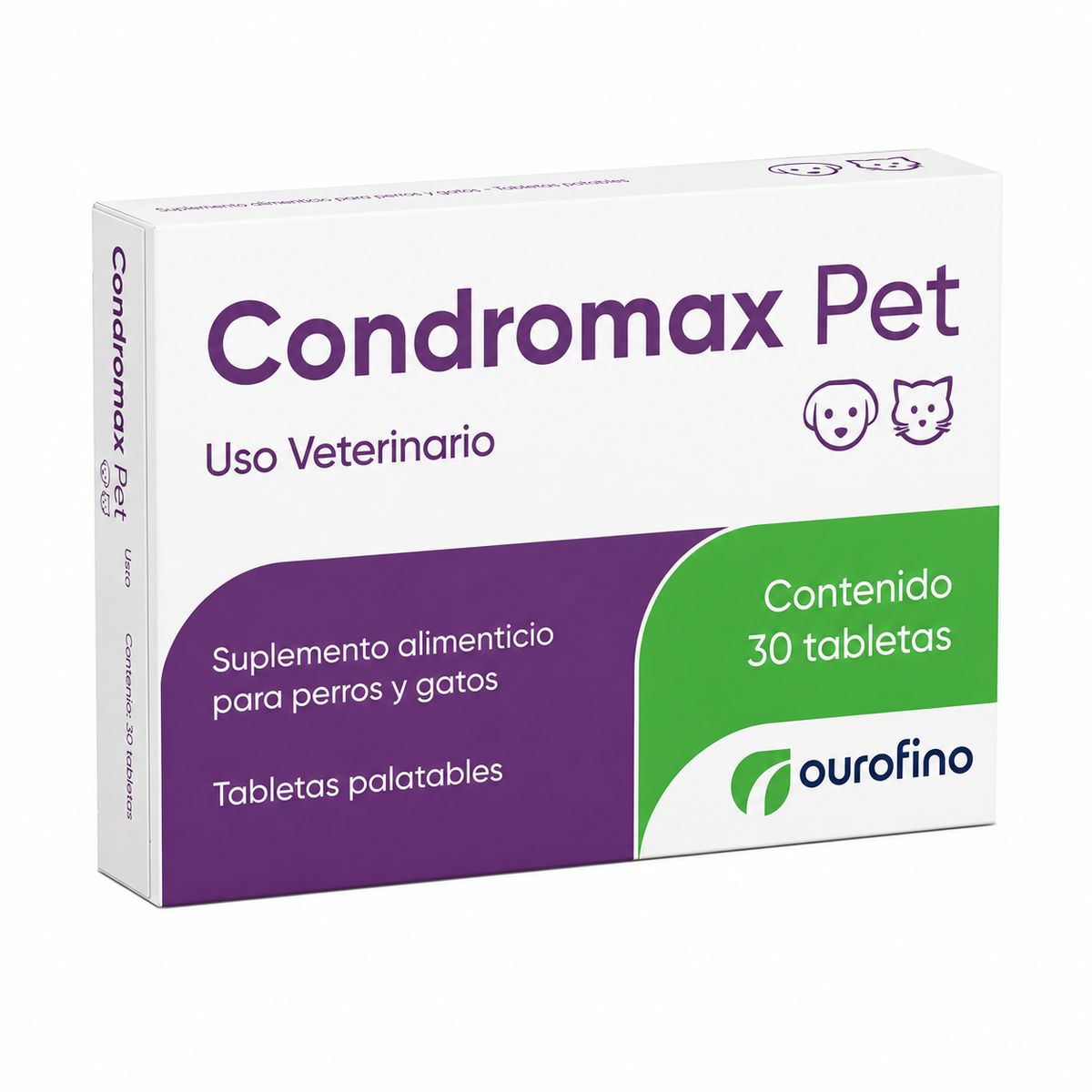 OUROFINO - Condromax Pet Suplemento Alimenticio Perros Gatos 30 Tabletas Ourofino