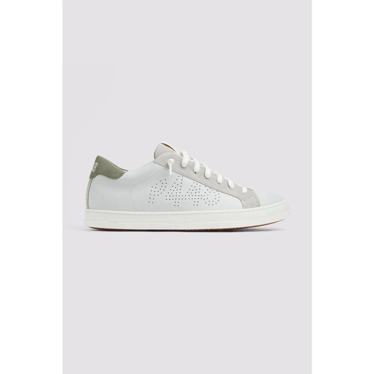 P448 - Tenis John 2 Offgreen Blanco Hombre