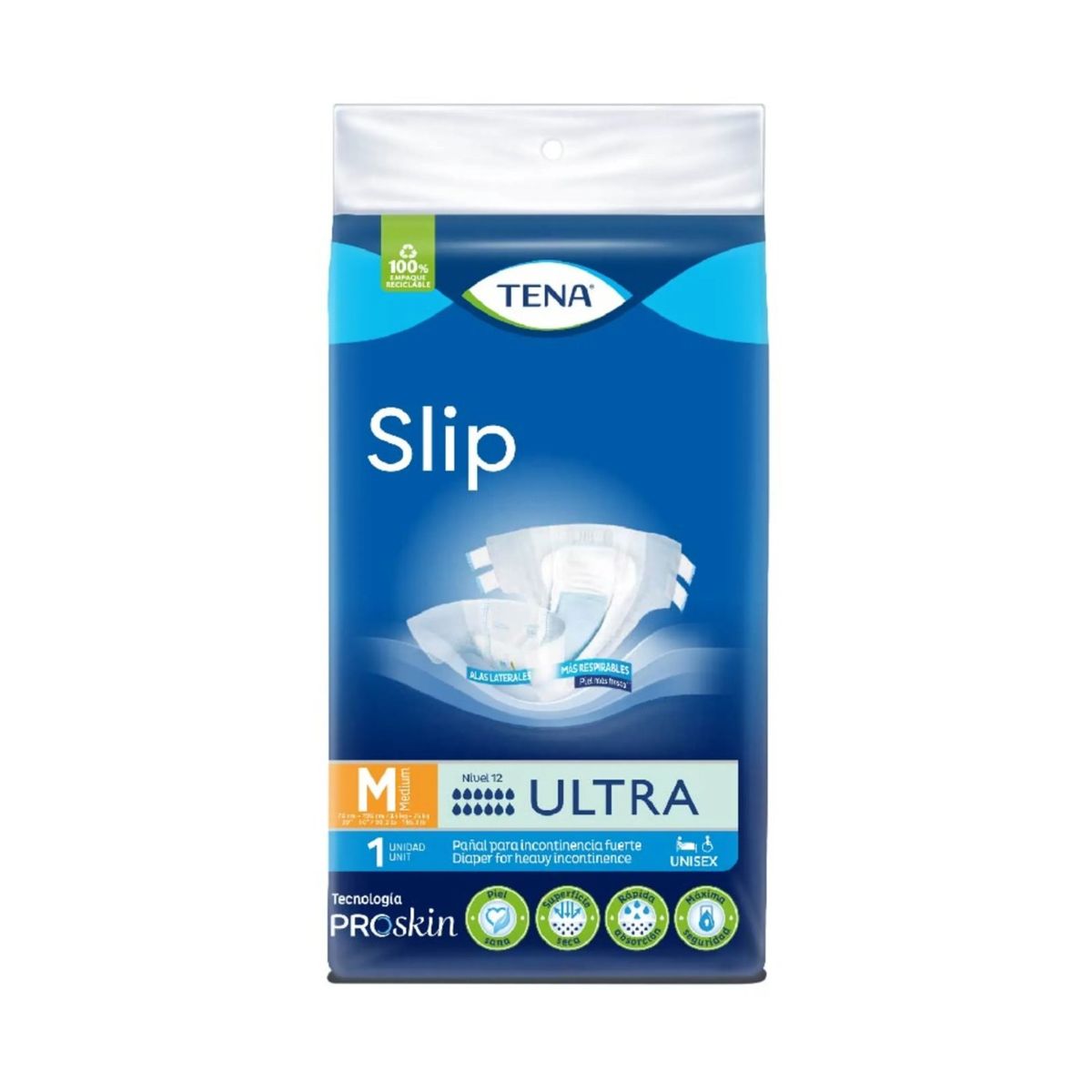 TENA - PANAL TENA SLIP ULTRA M PAQUETE 1 UNIDADES