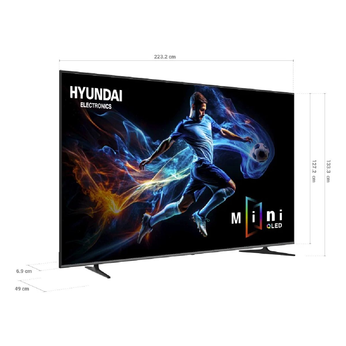 Hyundai - Televisor HYUNDAI 100 pulgadas Mini LED Uhd4K Smart TV HYLED1001QMG