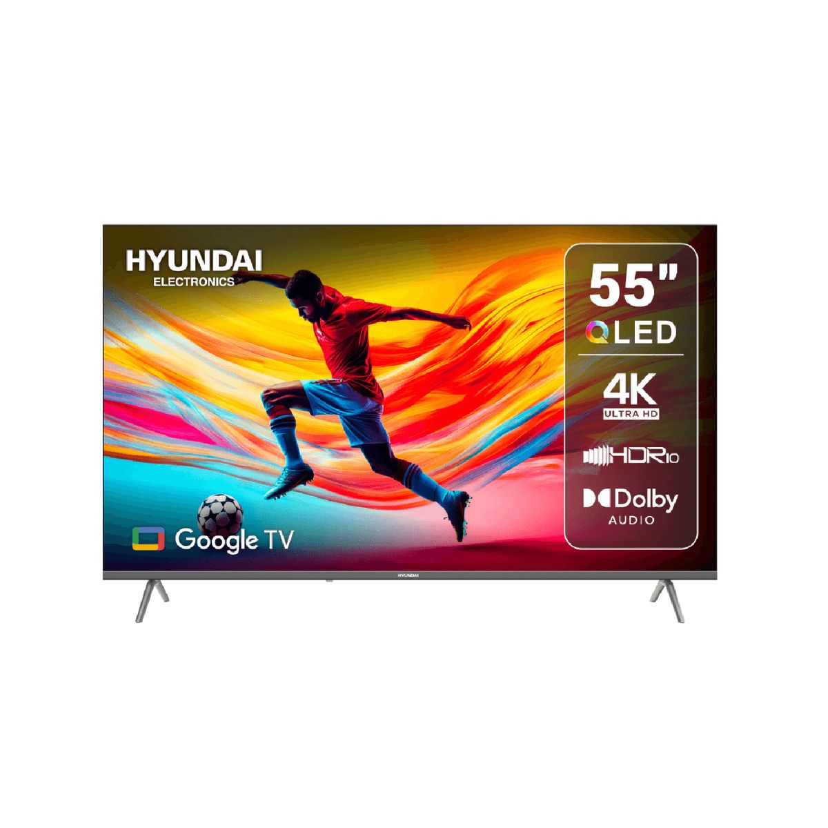 HYUNDAI - Televisor Hyundai 55 139.7 cm 4K UHD QLED Smart TV Google HYLED5529QG
