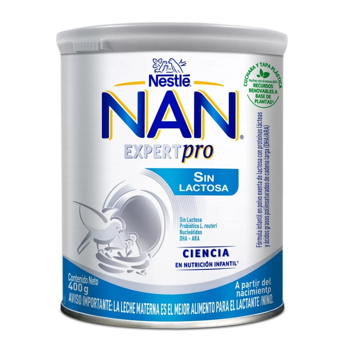 NAN - NAN SIN LACTOSA LATA 400 GR