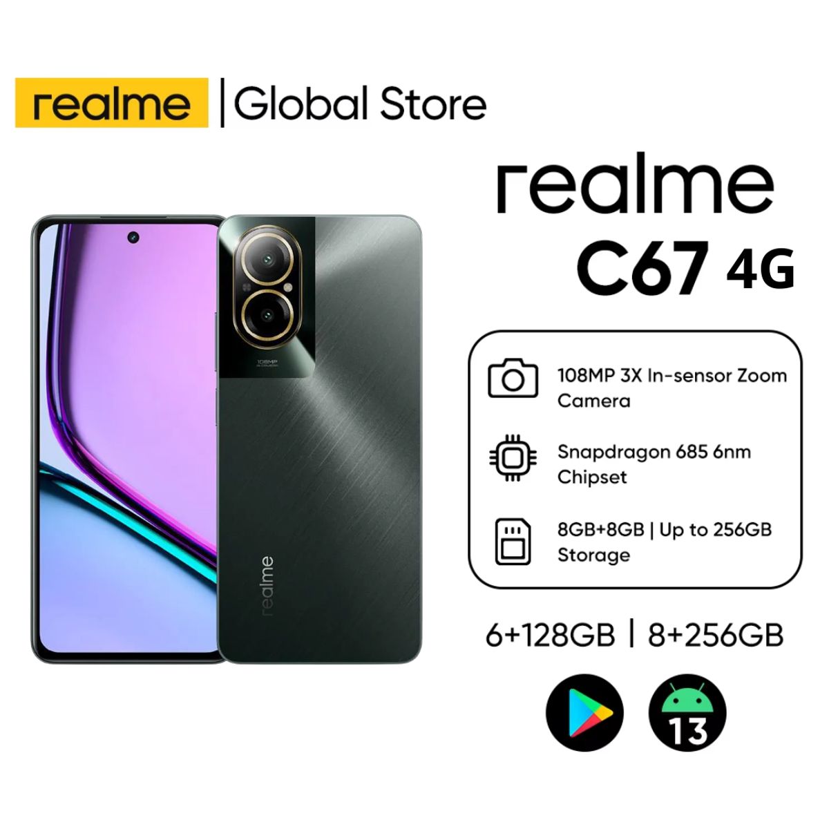 REALME - Celular Realme C67 8GB Ram 256GB Negro