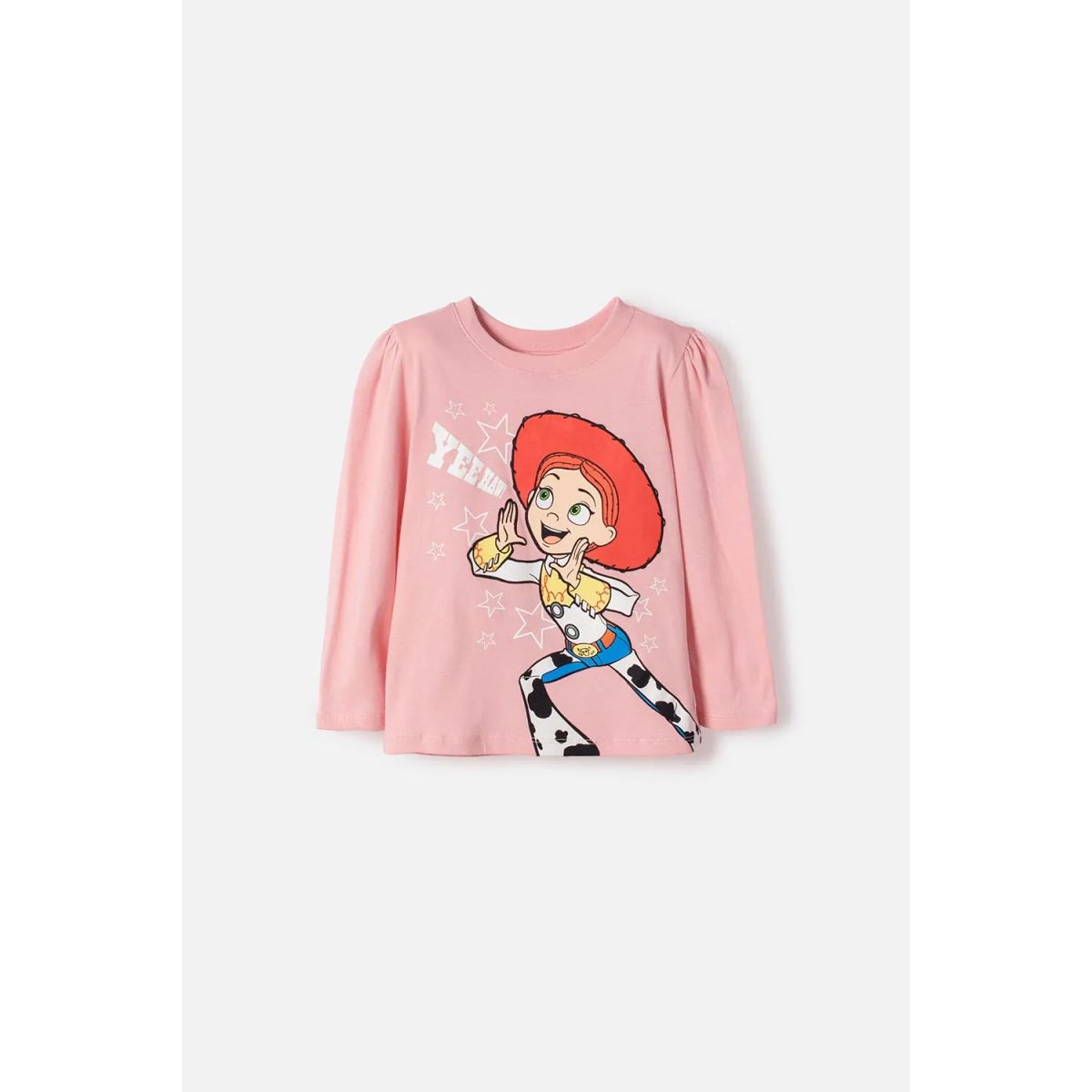 DISNEY - Camiseta de Toy Story manga larga rosada para niña 3T a 6T