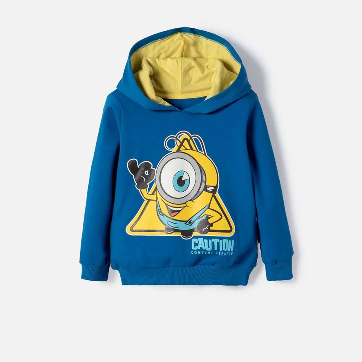 MINIONS - Buzo de Minions con capucha azul para niño 2T a 6T