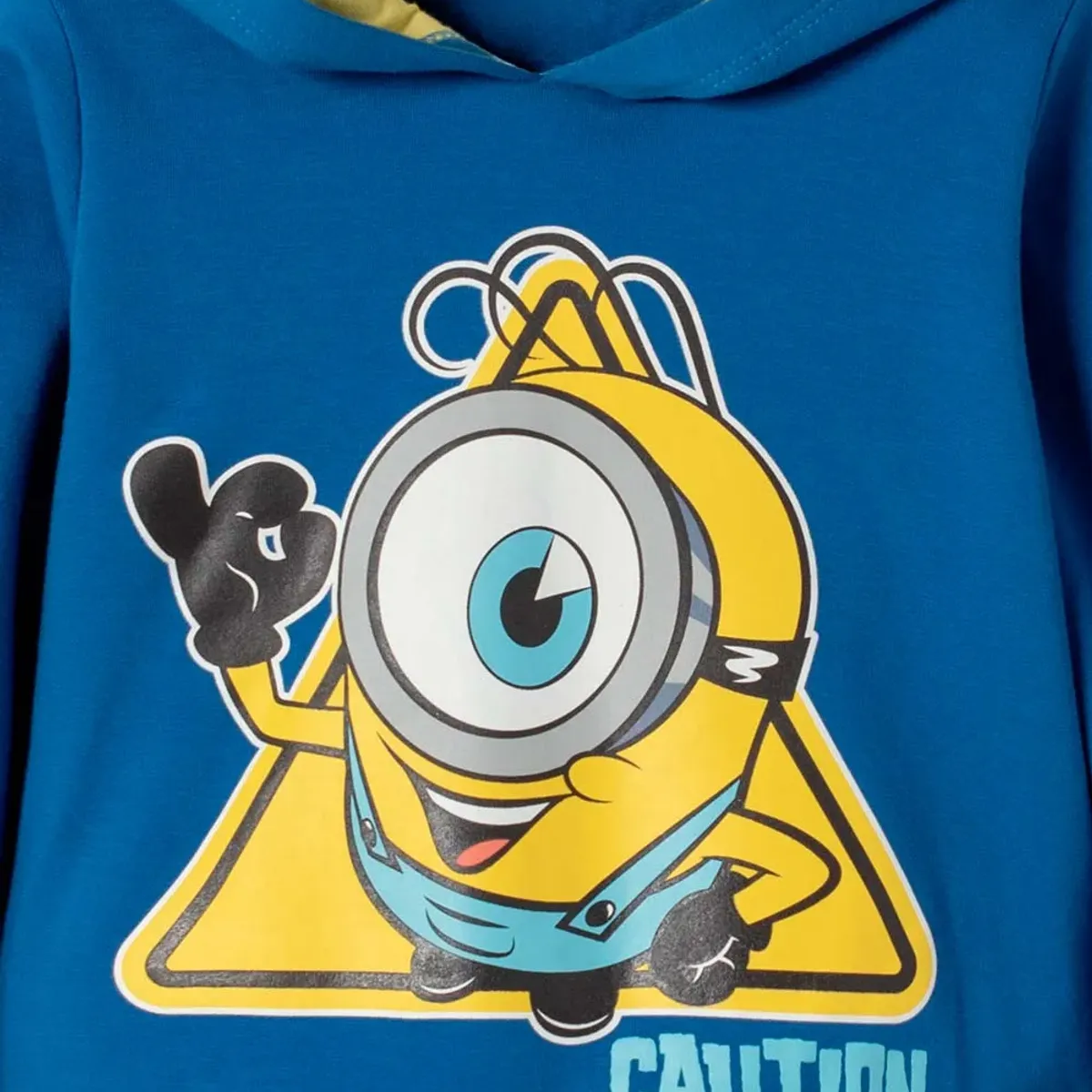 MINIONS - Buzo de Minions con capucha azul para niño 2T a 6T