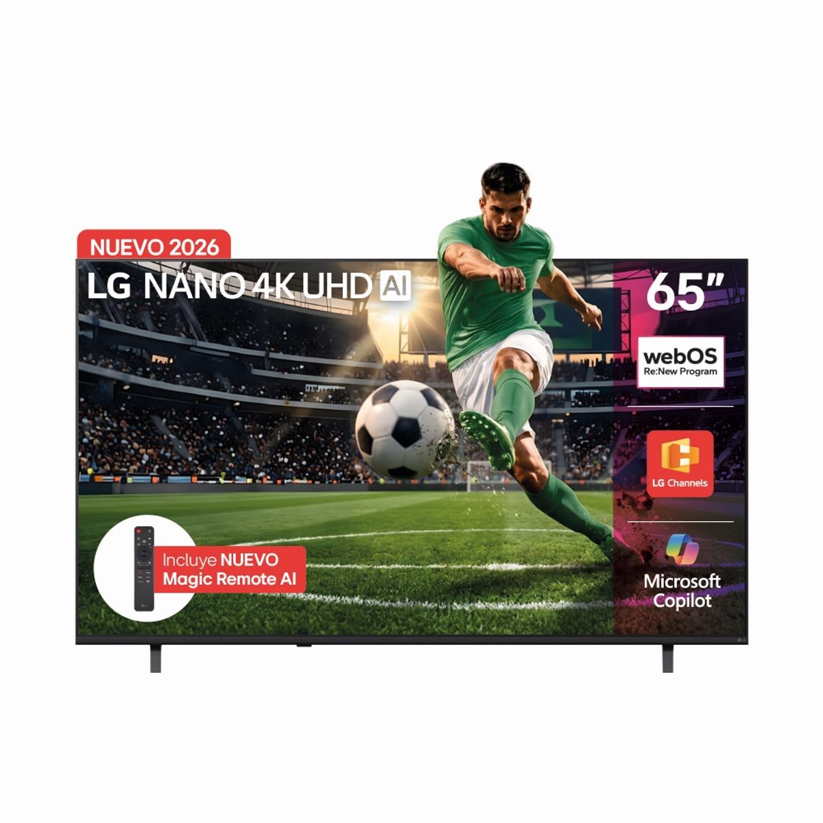 LG ELECTRONICS - Combo LG Televisor + Barra sonido - 65 Pulgadas Nanouhd - Barra Sonido S20a