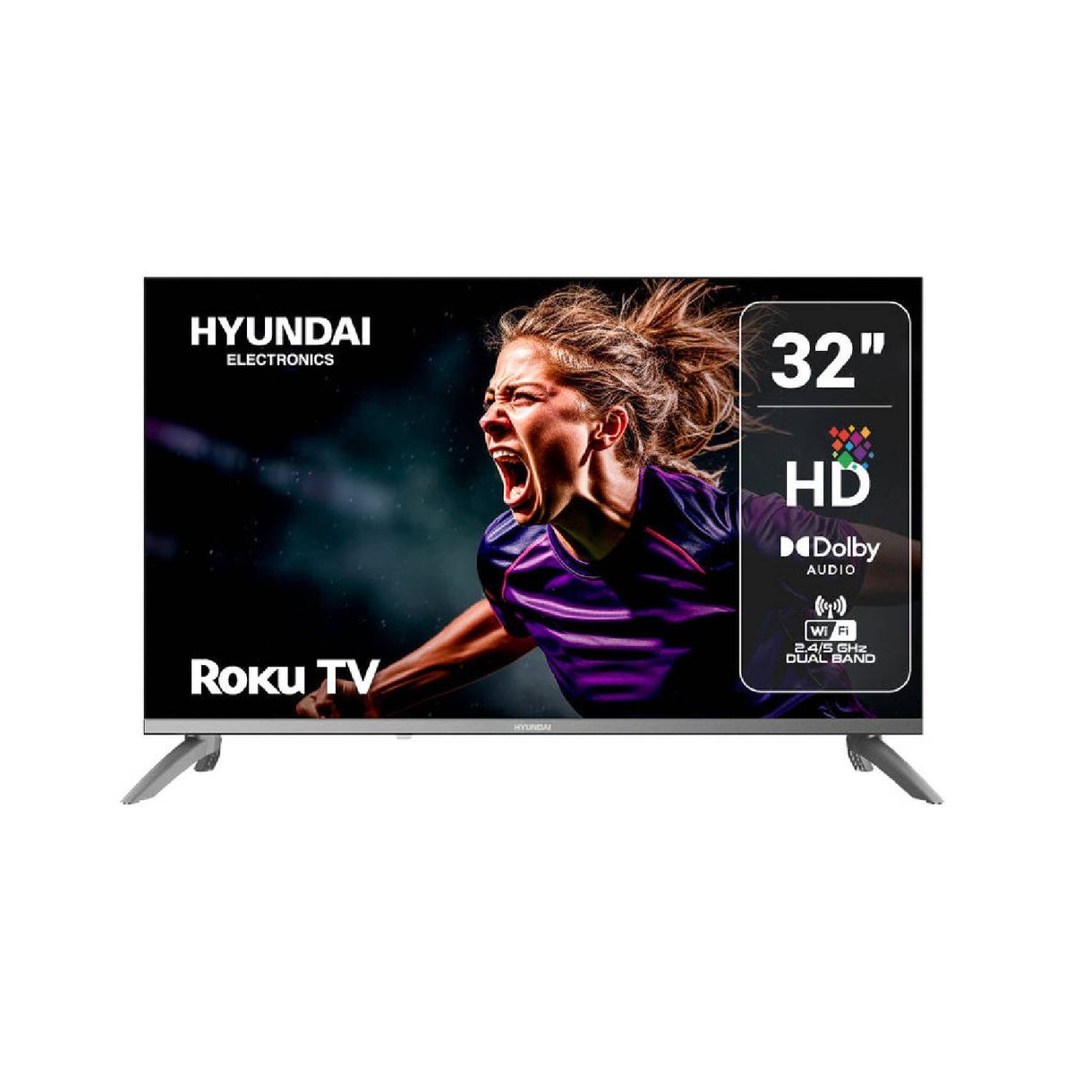 HYUNDAI - Televisor Hyundai QLED 32 HD Roku TV - HYLED3258QR