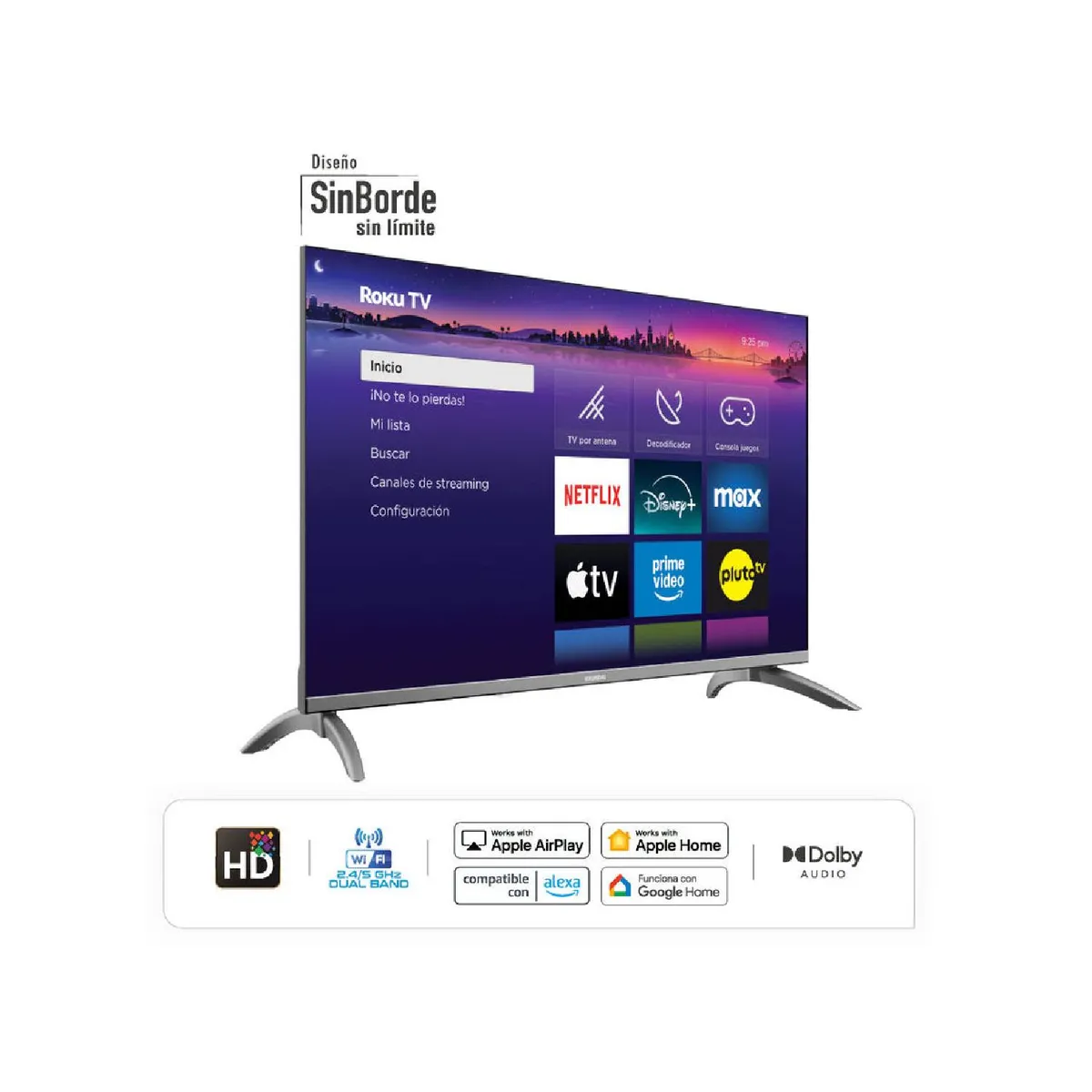 HYUNDAI - Televisor Hyundai QLED 32 HD Roku TV - HYLED3258QR