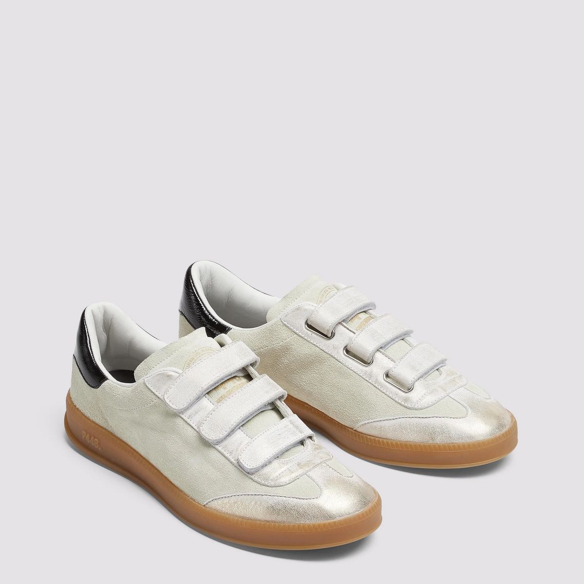 P448 - Tenis monza velcro olisil mujer P448 Beige F24MONZAVELBEI