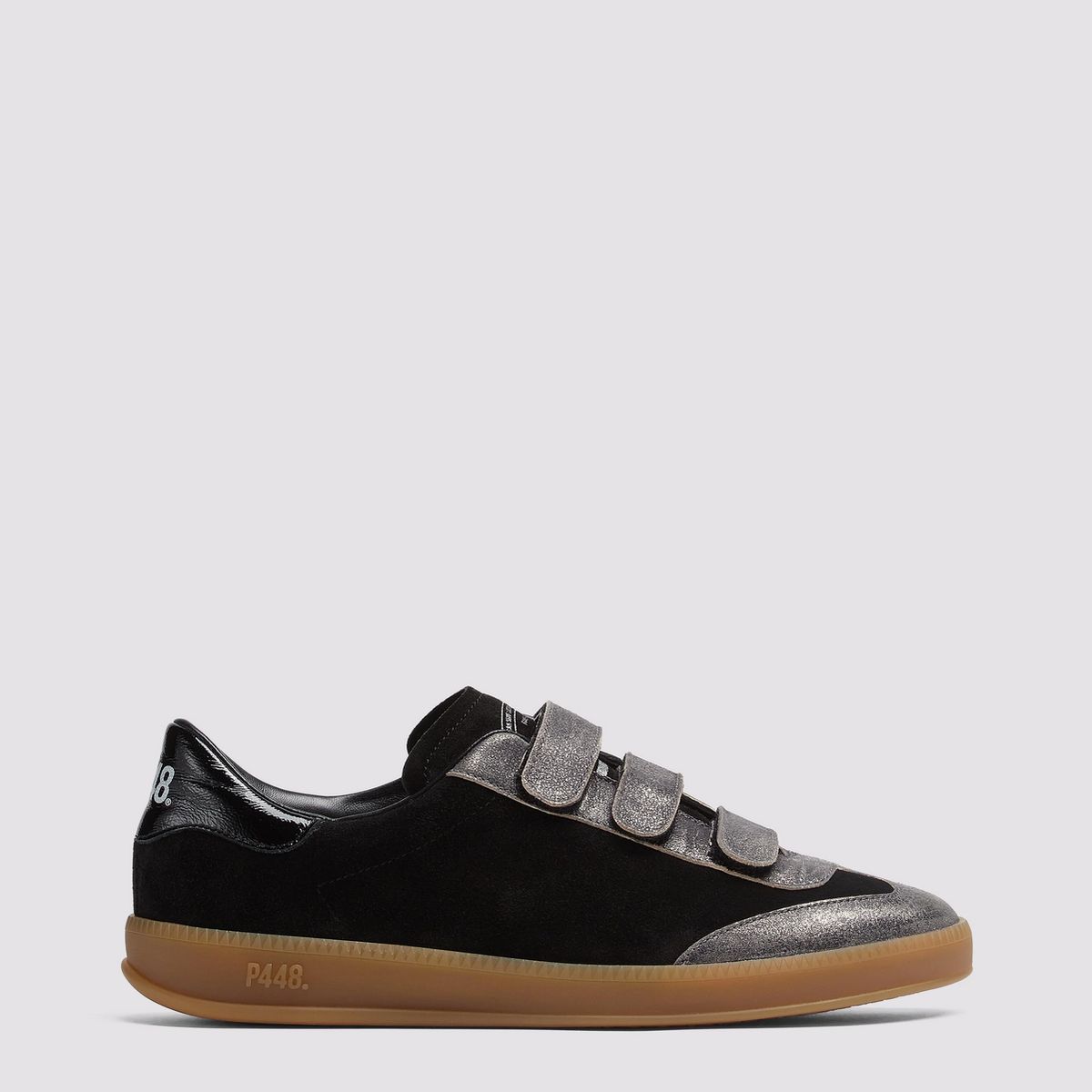 P448 - Tenis monza velcro blkdave mujer P448 Negro F24MONZAVELBLK