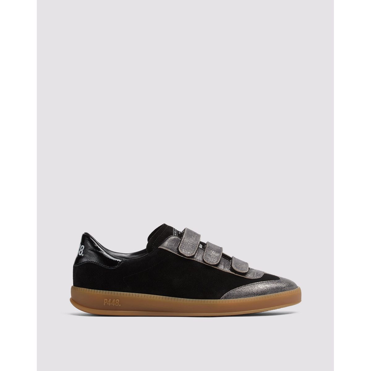 P448 - Tenis monza velcro blkdave mujer P448 Negro F24MONZAVELBLK