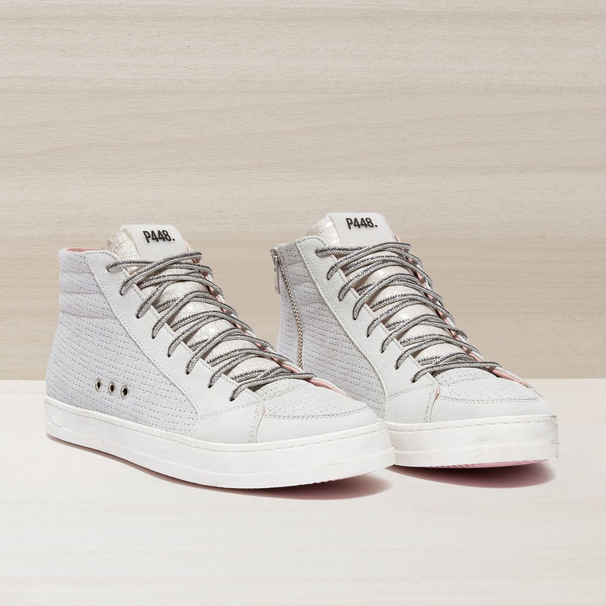 P448 - Zapatilla skate flax women P448 Blanco ZAPASKATEFLAX.