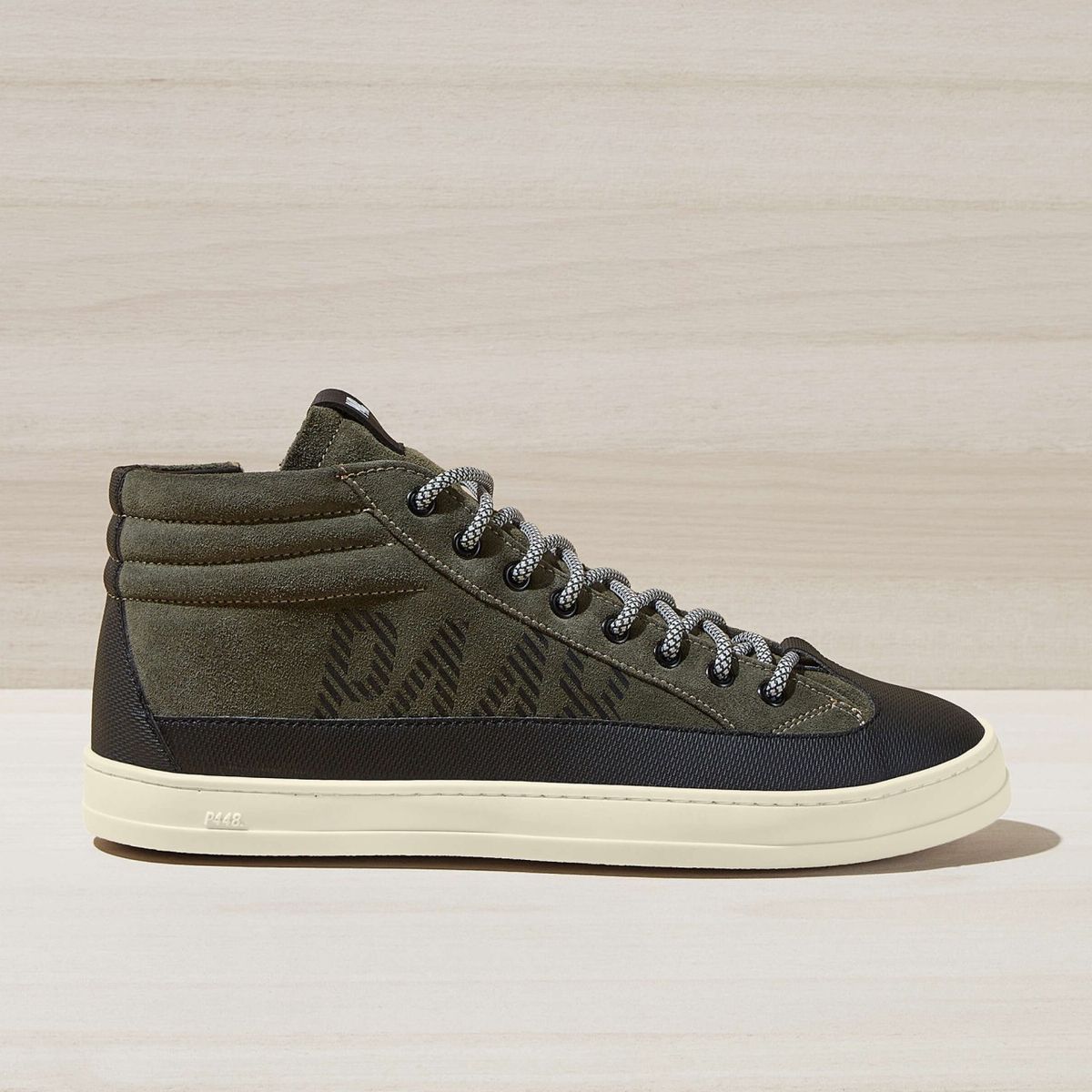 P448 - Zapatilla skate muski men P448 Negro ZAPASKATEZMUSK