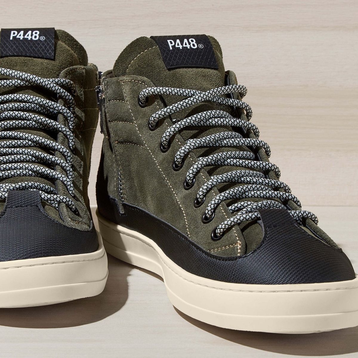P448 - Zapatilla skate muski men P448 Negro ZAPASKATEZMUSK