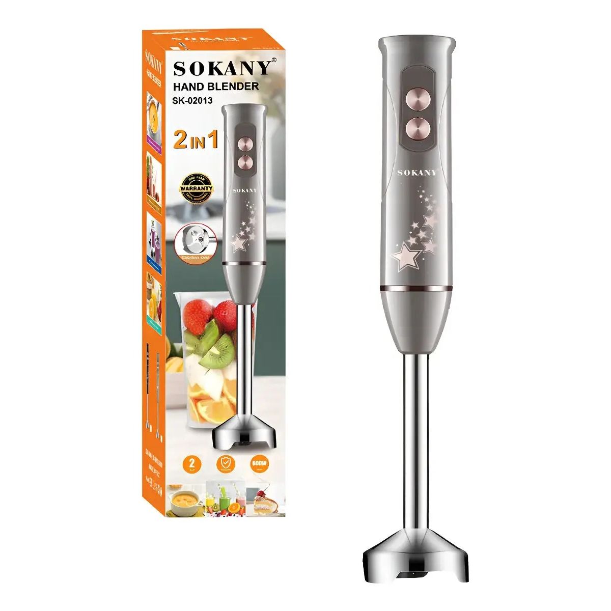 SOKANY - Licuadora De Mano de inmersion Sokany 500w 2 En 1