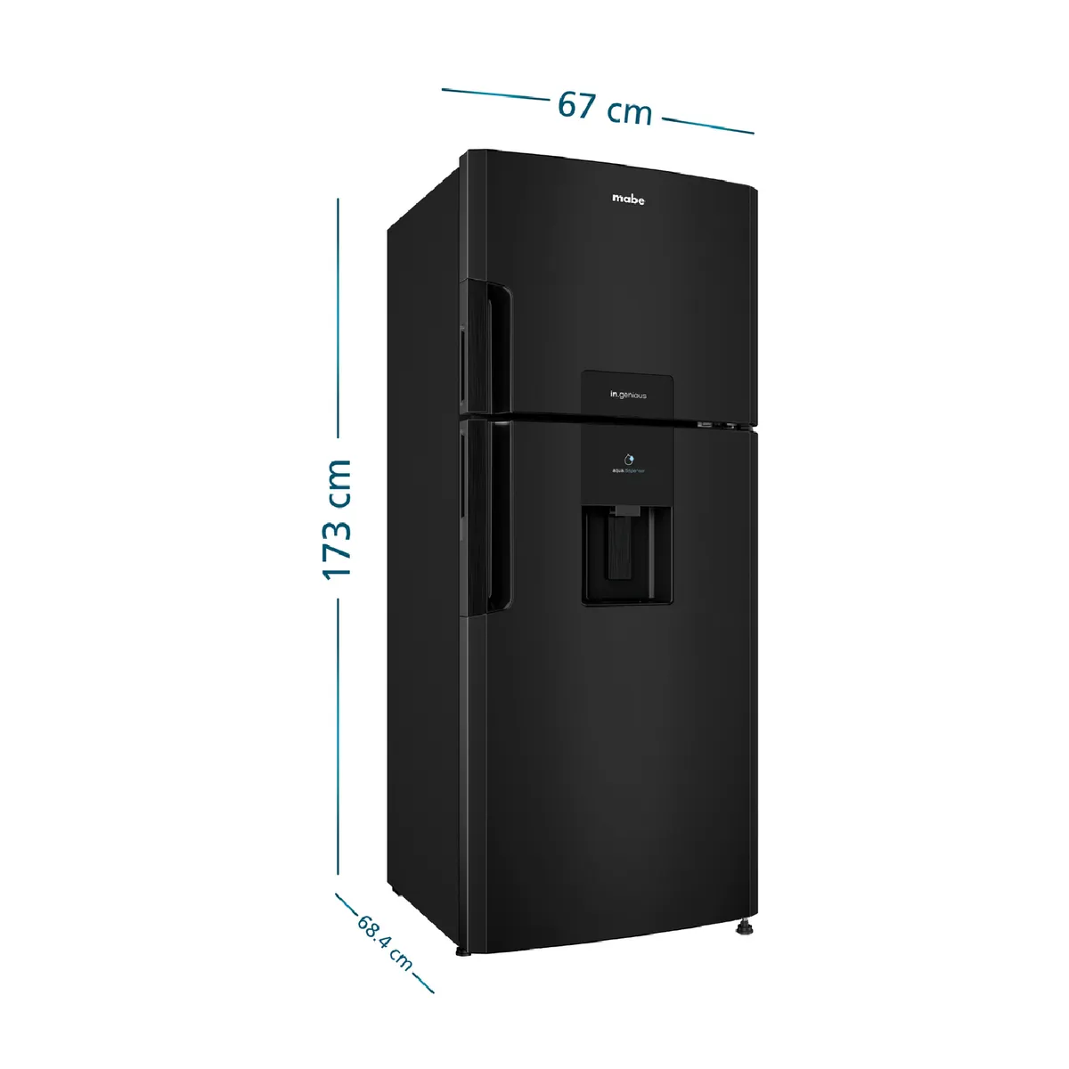 MABE - Nevera Mabe No Frost 394 Lts. Netos Grafito RMP415GCG