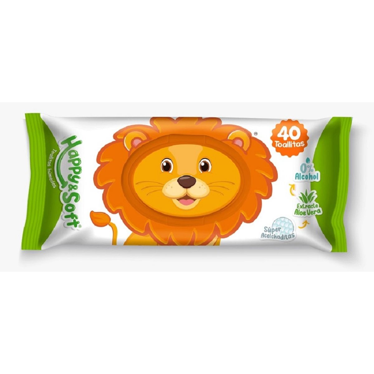 GENERICO - Toallitas Húmedas Happy & Soft x 40 unidades