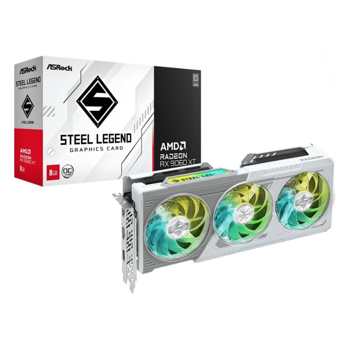 ASROCK - Tarjeta de Video Radeon Rx 9060 Xt 8GB Asrock Steel Legend