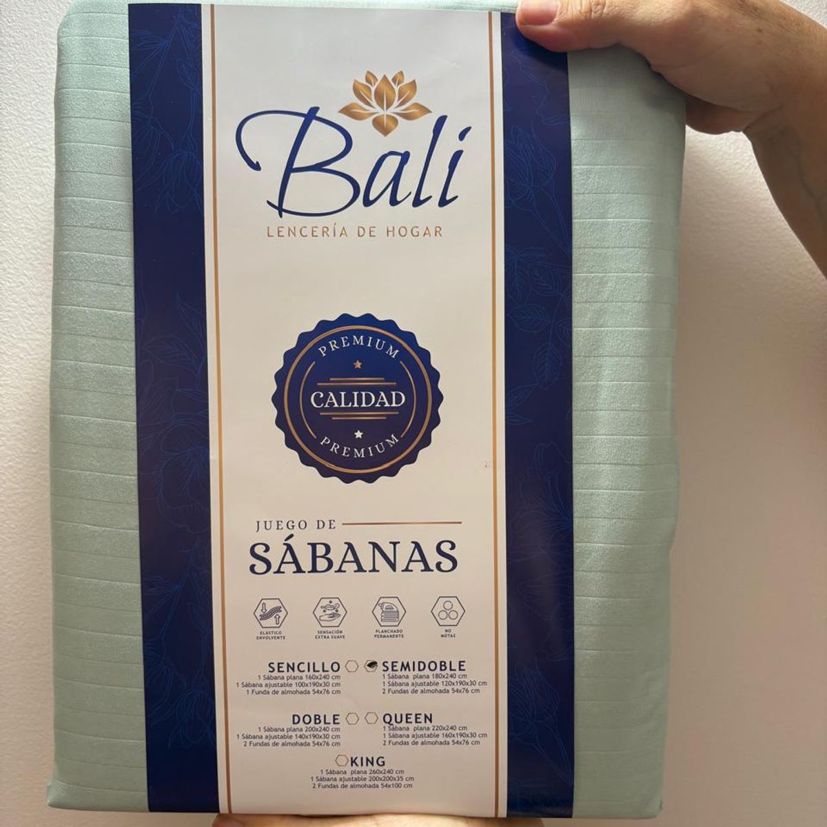 BALI - Sabanas Cama King Verde Manzana Calidad Premium