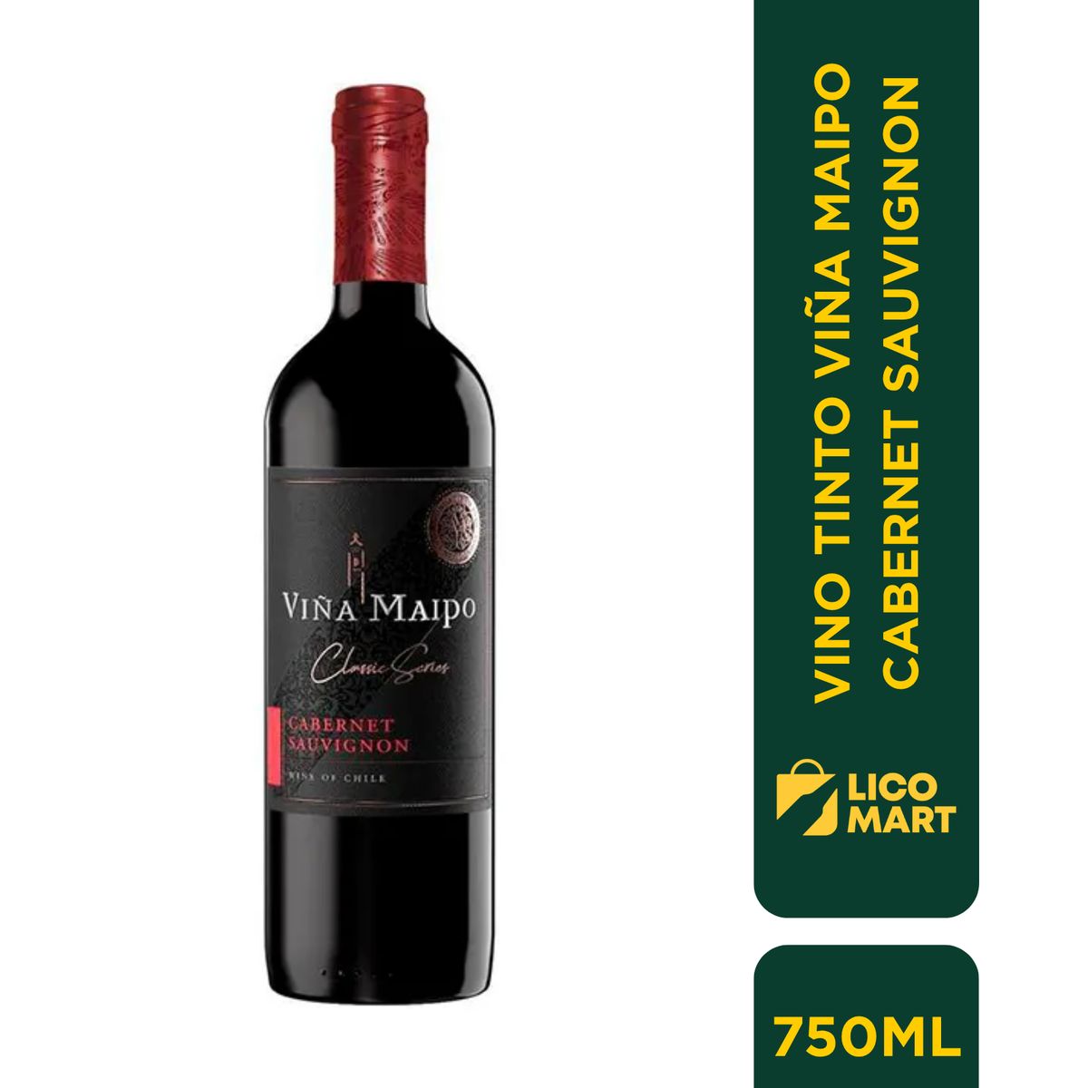 GENERICO - VINO TINTO VIÑA MAIPO CABERNET SAUVGNON 750 ML