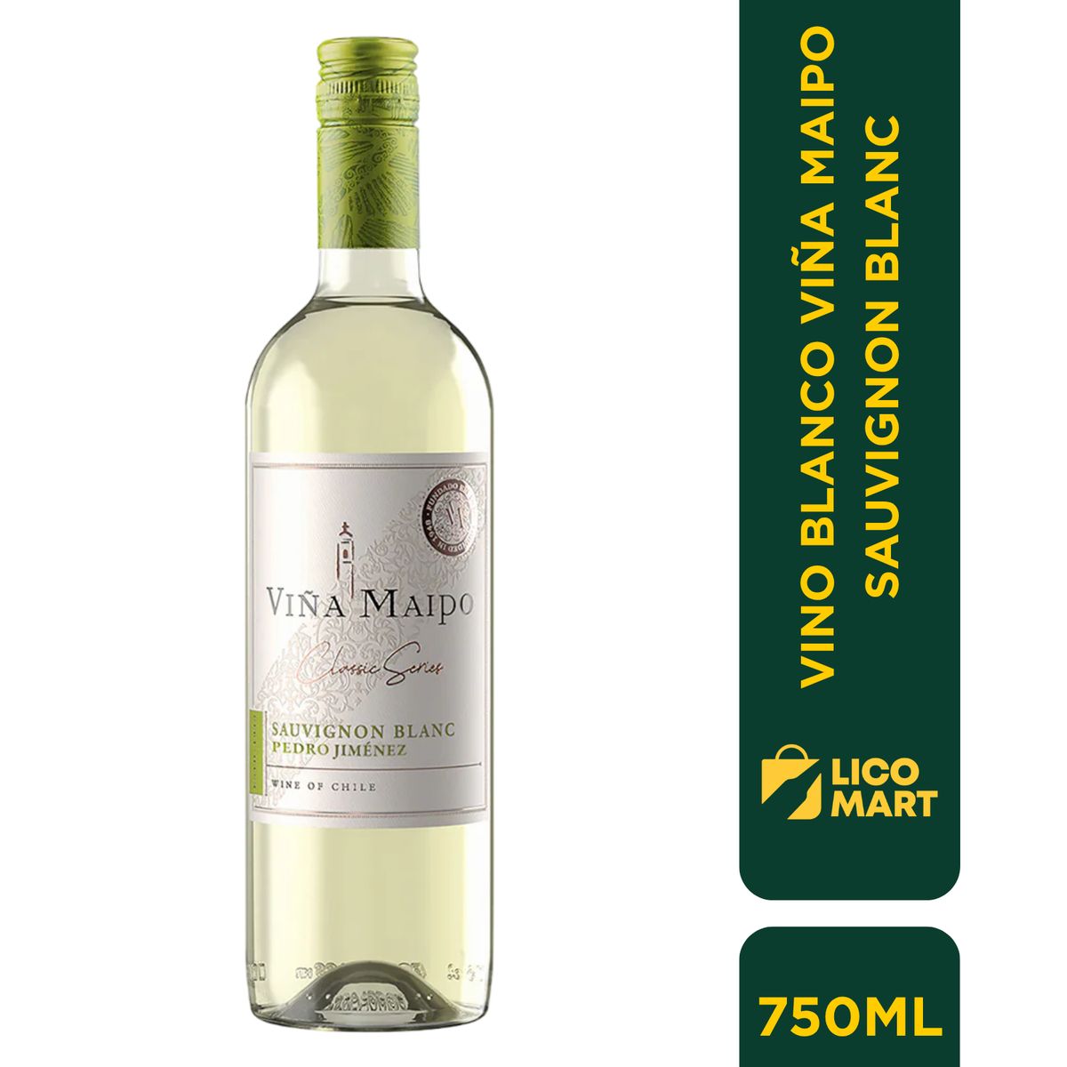 GENERICO - VINO BLANCO VIÑA MAIPO  SAUVIGNON BLANC 750 ML