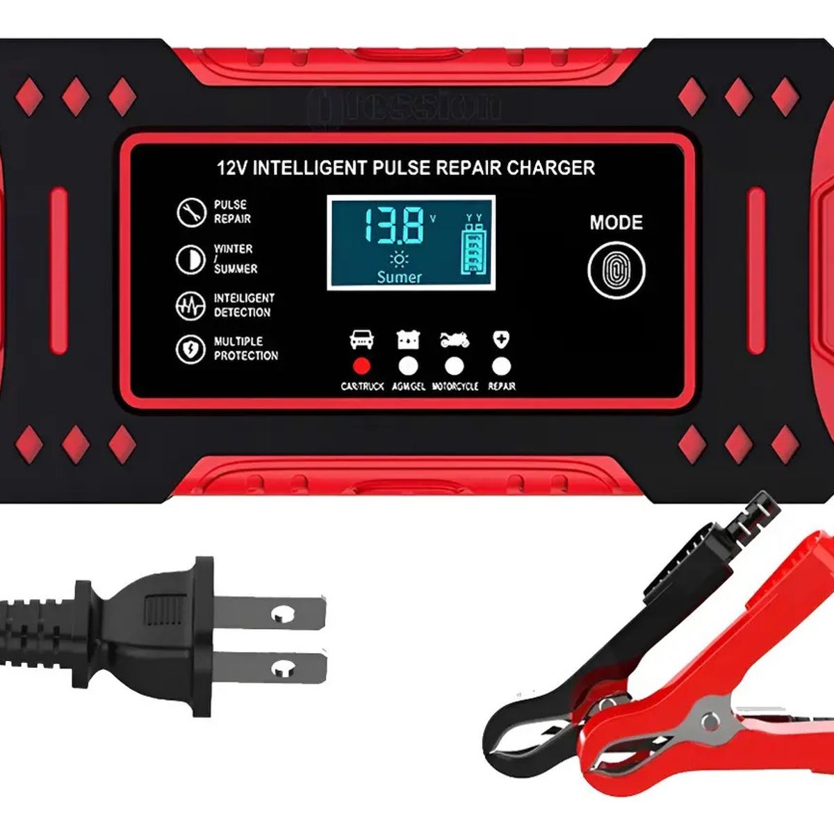 SOKANY - Cargador Inteligente Para Batería Auto Moto Carro 12v 6a