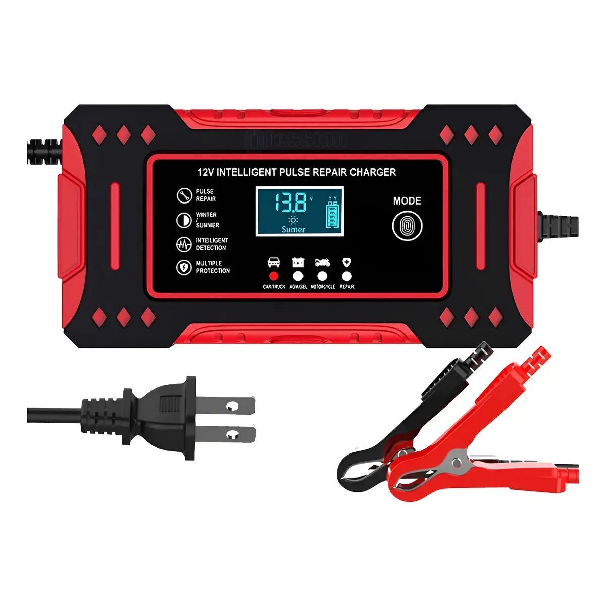 SOKANY - Cargador Inteligente Para Batería Auto Moto Carro 12v 6a