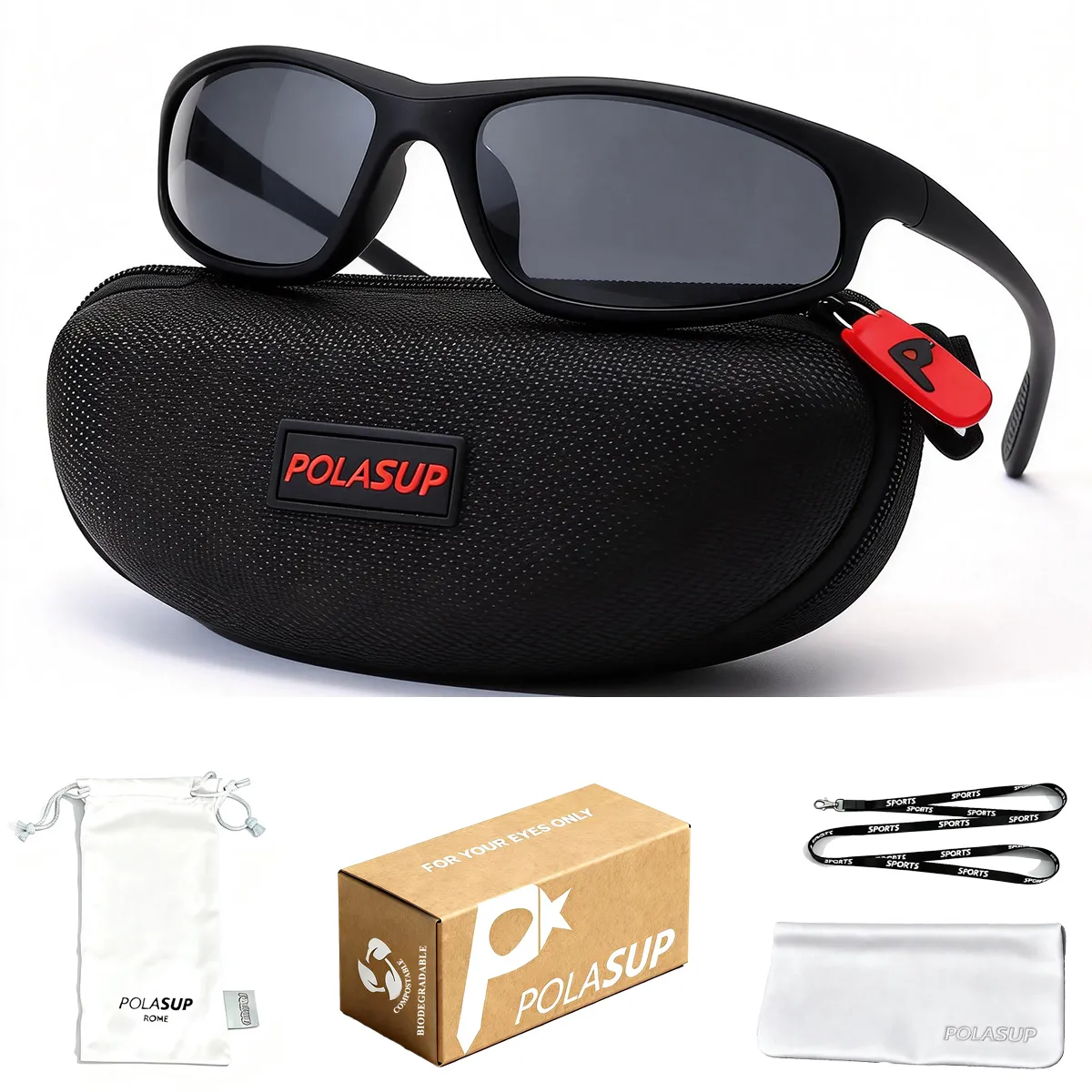 POLASUP - Polasup deportivas lentes de Sol gafas Clásico trabajo al aire libre proteccion uv mujer hombre