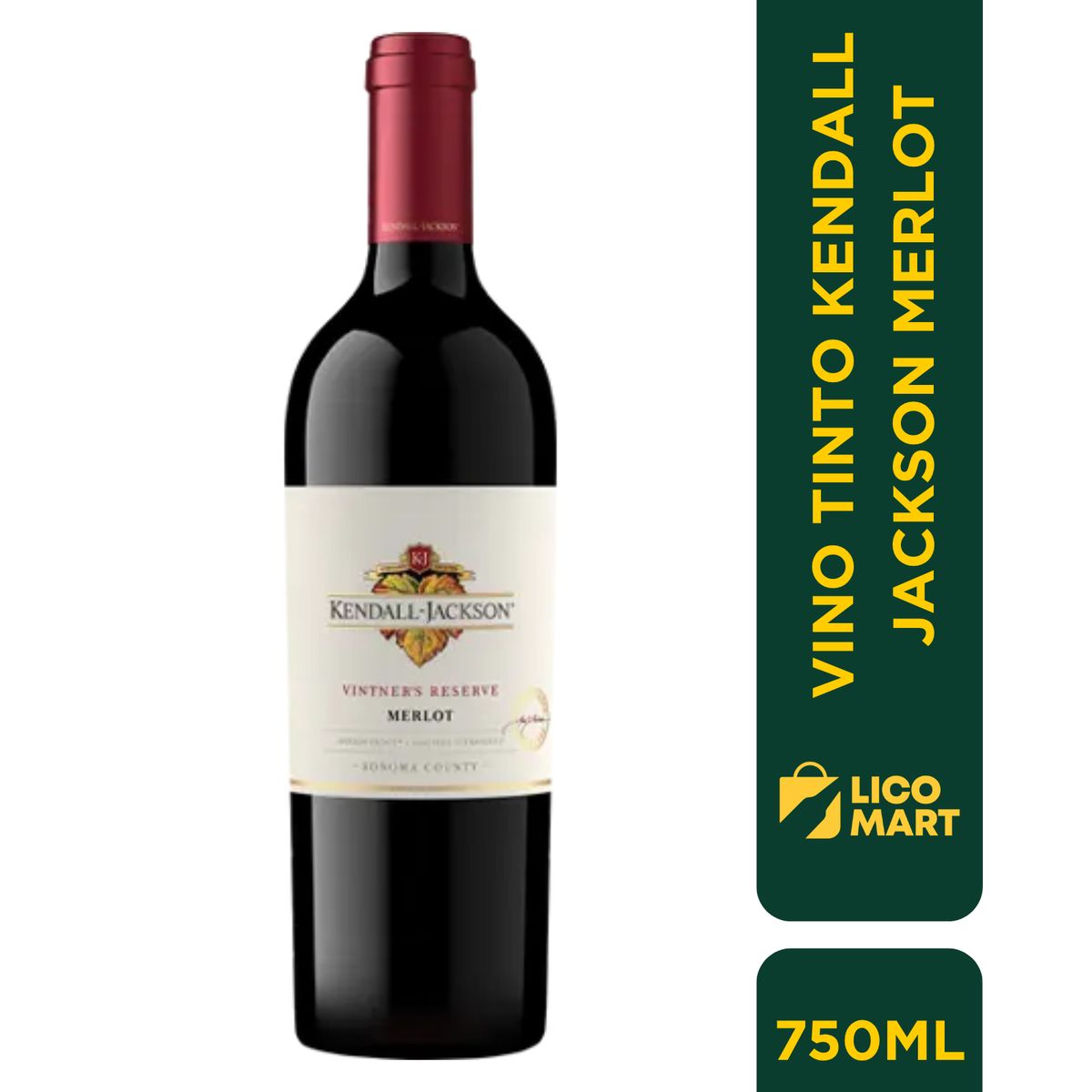 GENERICO - VINO TINTO KENDALL JACKSON MERLOT 750 ML