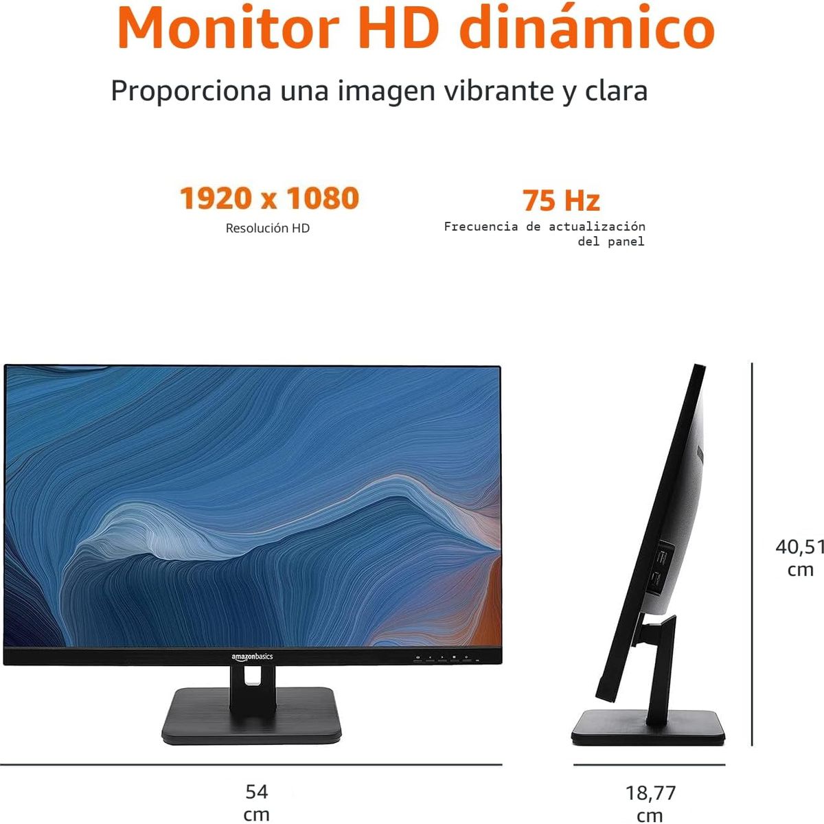 AMAZON - Monitor Portatil IPS Full HD de 24 pulgadas, 75 Hz, 1080P