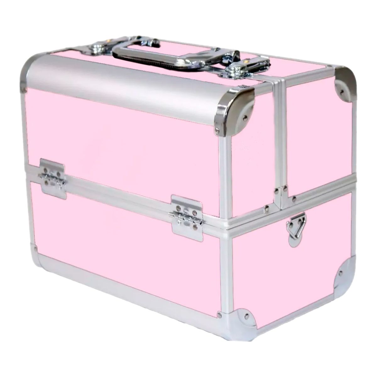 GENERICO - Caja Neceser Metálico Portátil De Maquillaje Profesional