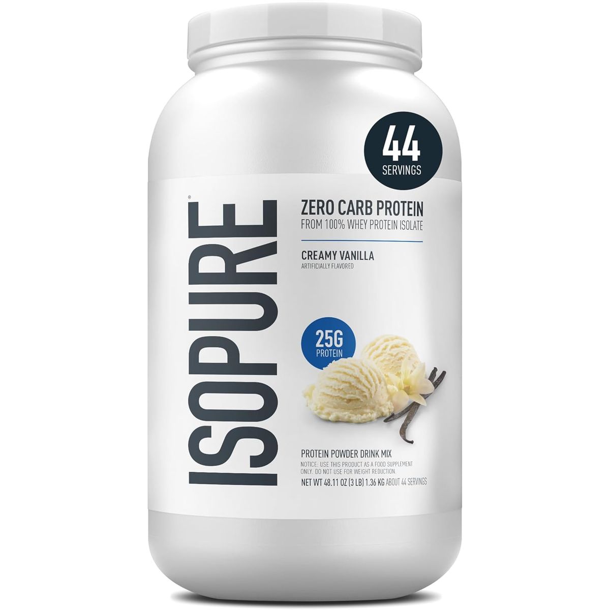 ISOPURE - Isopure Zero Carb 3LB Proteína Aislada 44 Servicios