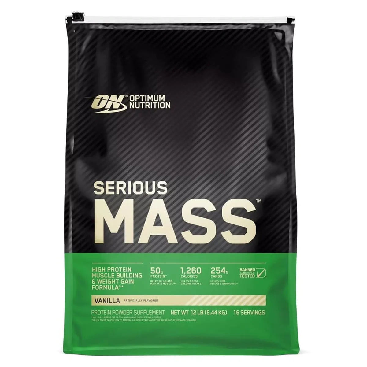 OPTIMUM NUTRITION - Serious Mass 12LB Optimum Nutrition Ganador de Peso