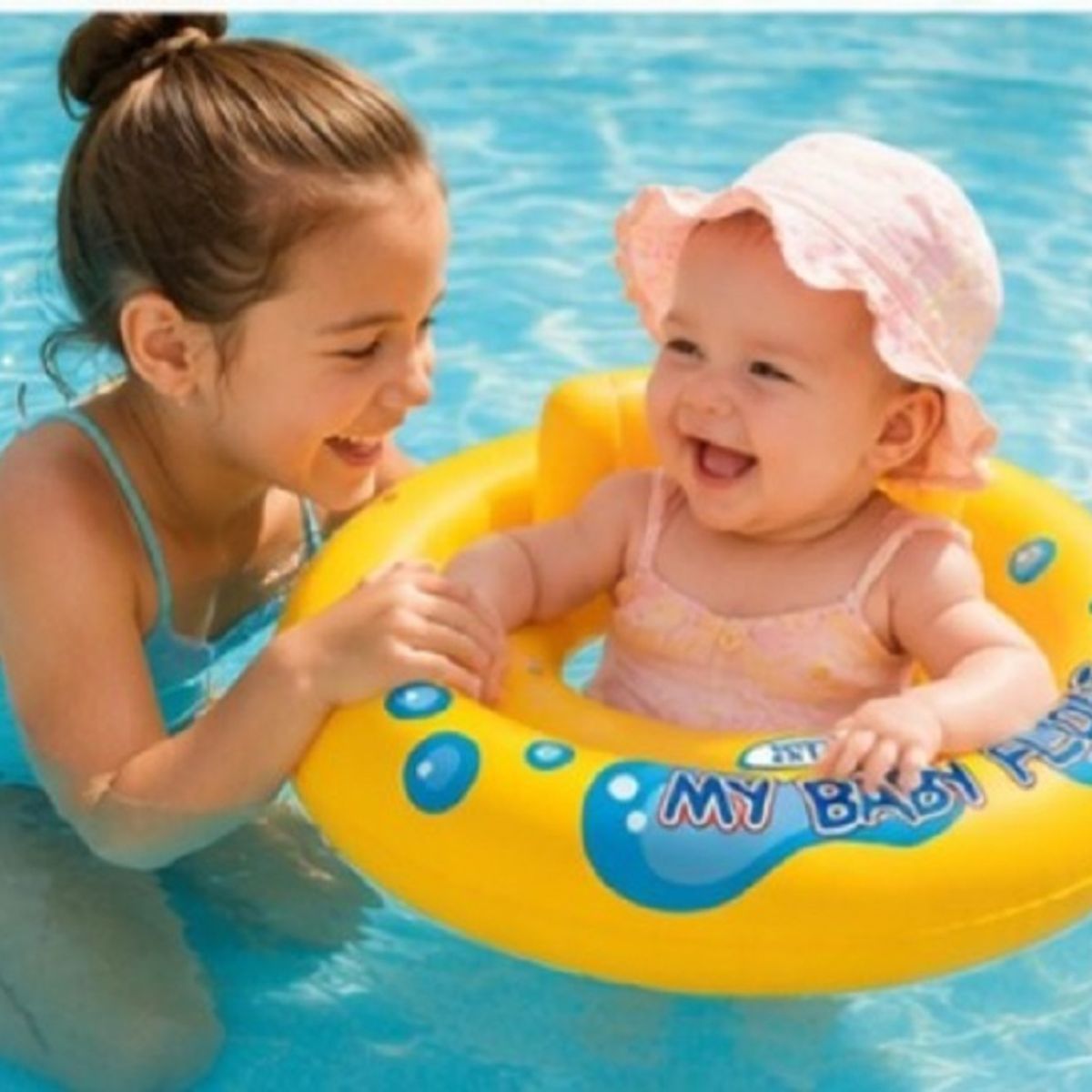 INTEX - Flotador Inflable Dona Amarillo Para Bebe INTEX 59574