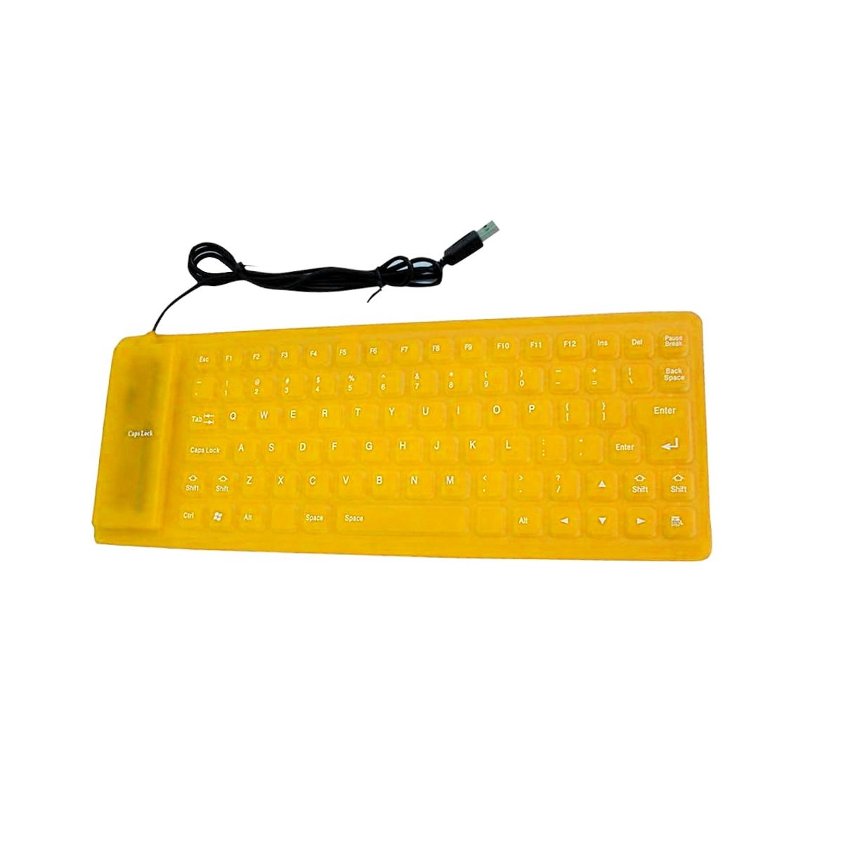 GENERICO - Teclado Flexible Silicona Usb Impermeable Gamer Ergonomico