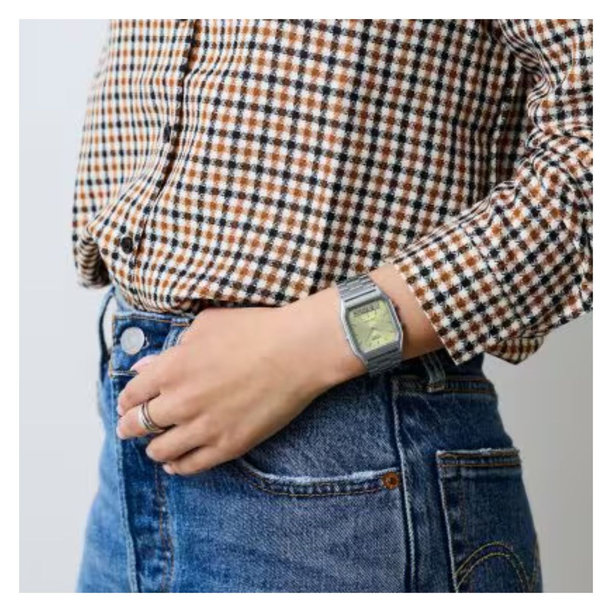CASIO - Reloj Casio Para Unisex Plateado Aq-230a-9amqydf