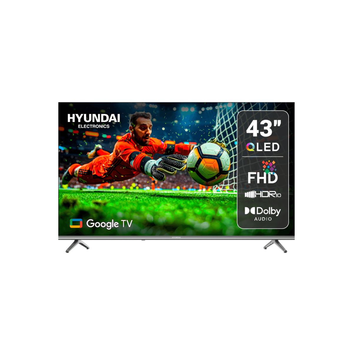 HYUNDAI - Televisor Hyundai 43 109.22cm QLED Smart tv Google TV - HYLED4326QG