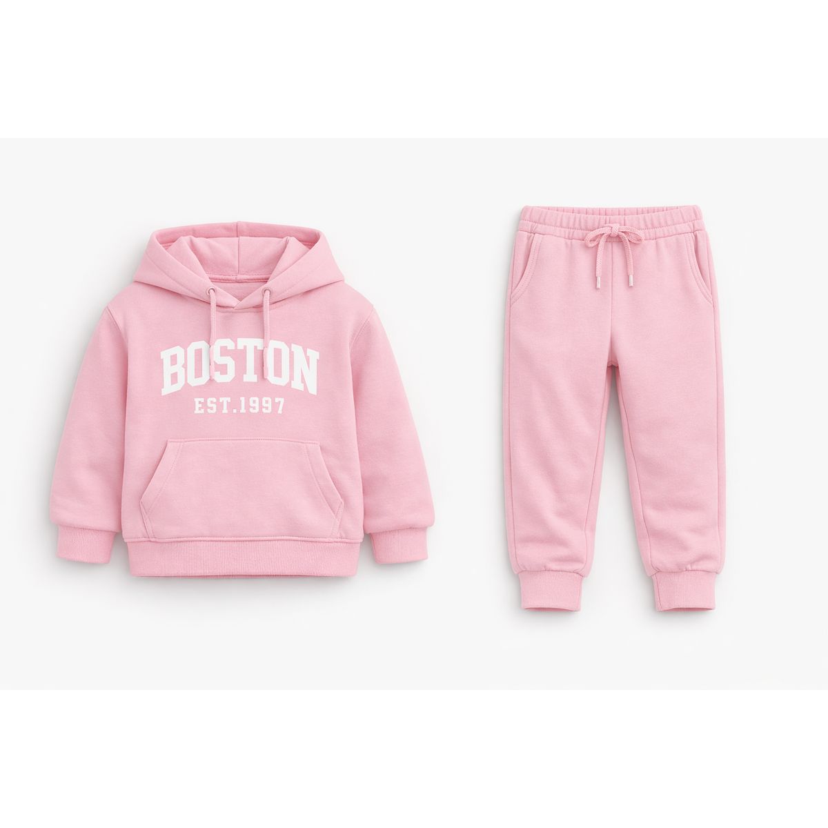 URBAN PLUS - Sudadera conjunto mujer y niña boston rosa