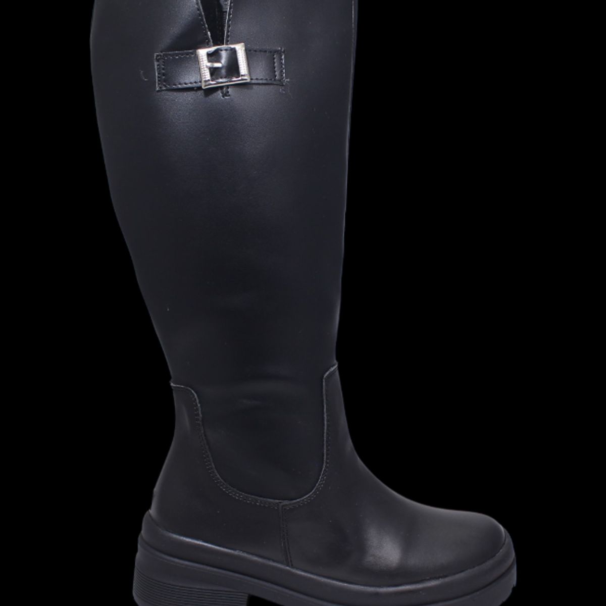 GENERICO - Bota Negra Caña Larga Para Mujer