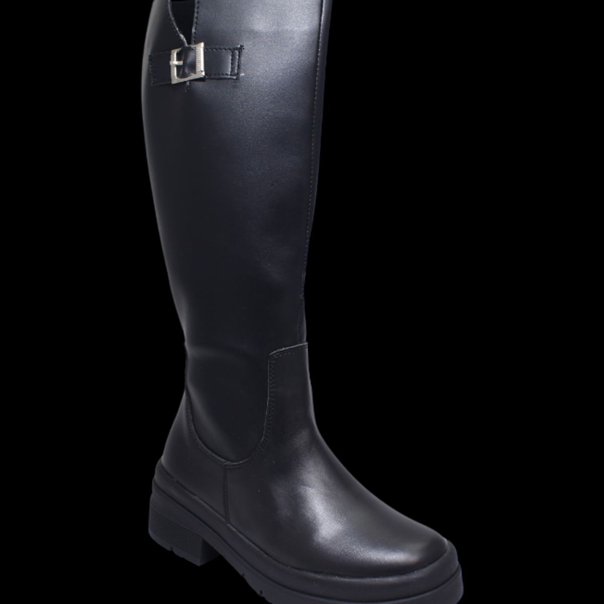GENERICO - Bota Negra Caña Larga Para Mujer