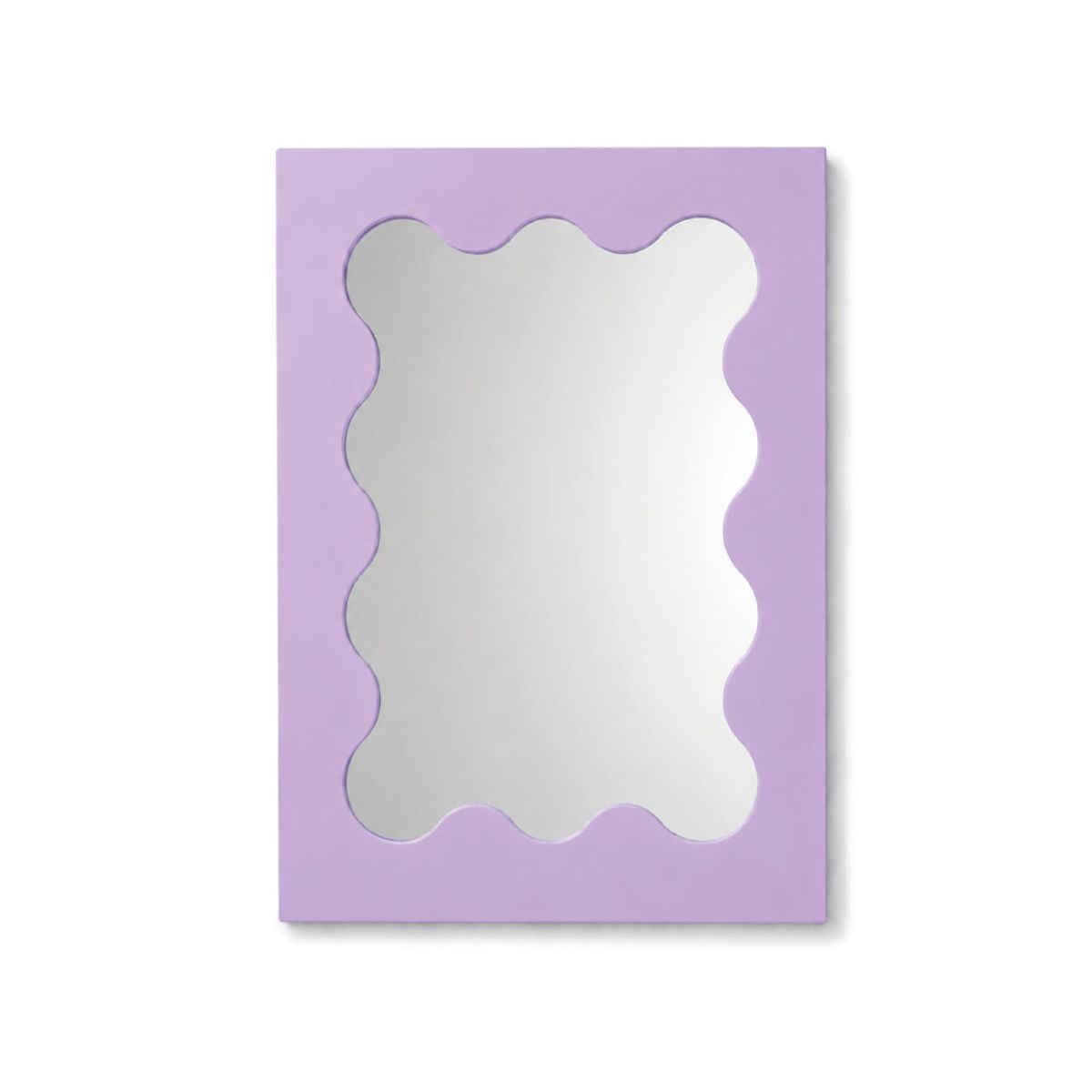 TIZZY DISEÑO - Espejo Decorativo de Pared Forma Orgánica Lila