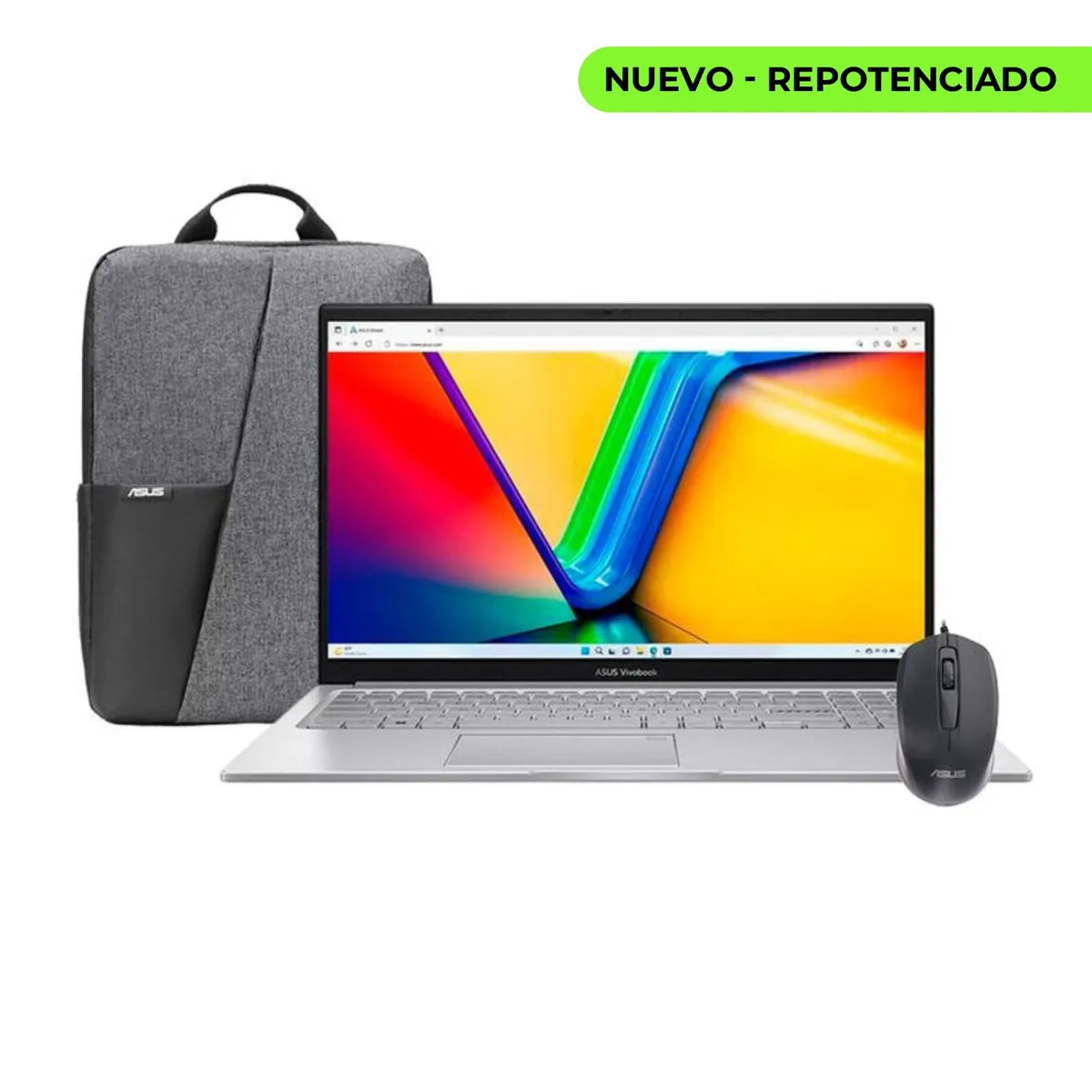 ASUS - Portátil ASUS Vivobook Go 15 X1504VA-BQ4555 Core i5 1334U 12GB 512GB SSD FHD 15.6″ + Obsequio Maletin y Mouse Asus