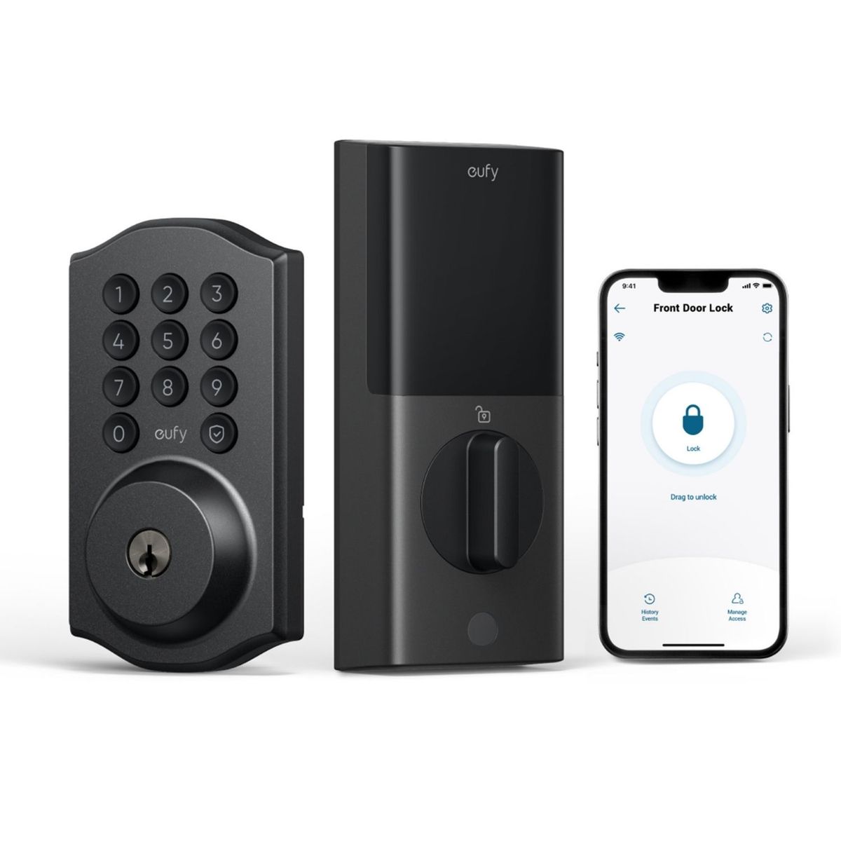 ANKER - Cerradura Inteligente Eufy by Anker Smart Lock C30 WiFi Teclado Numerico Sin Llave Auto-Lock