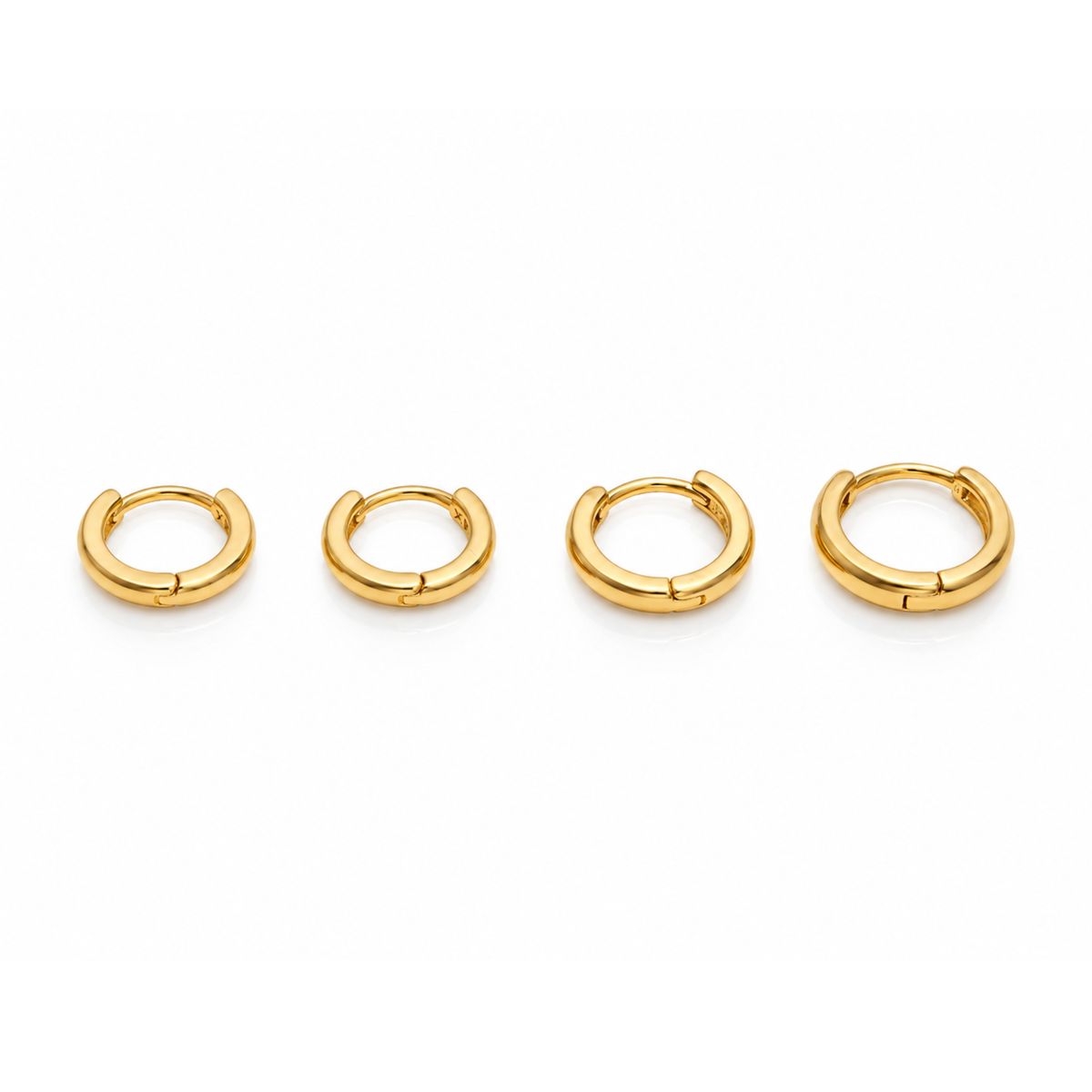 SCARLETT - Set de Candongas Scarlett Gold Hoops Doradas Brillantes
