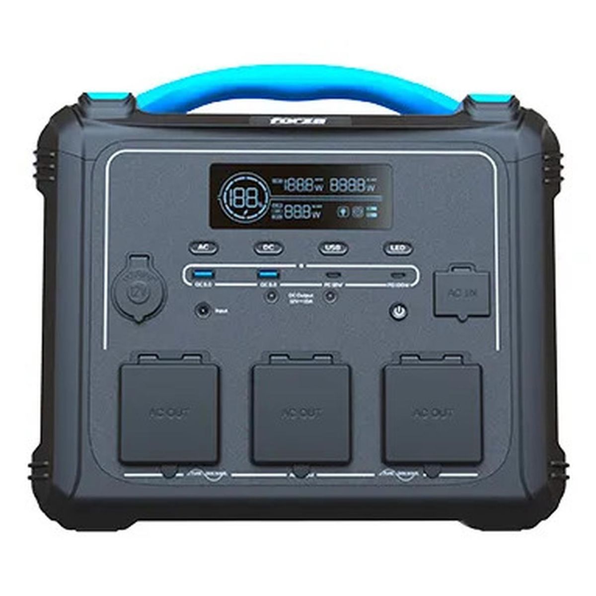 FORZA - Estación Energía Portátil Forza Titan FPP-T1200 1200VA1200W