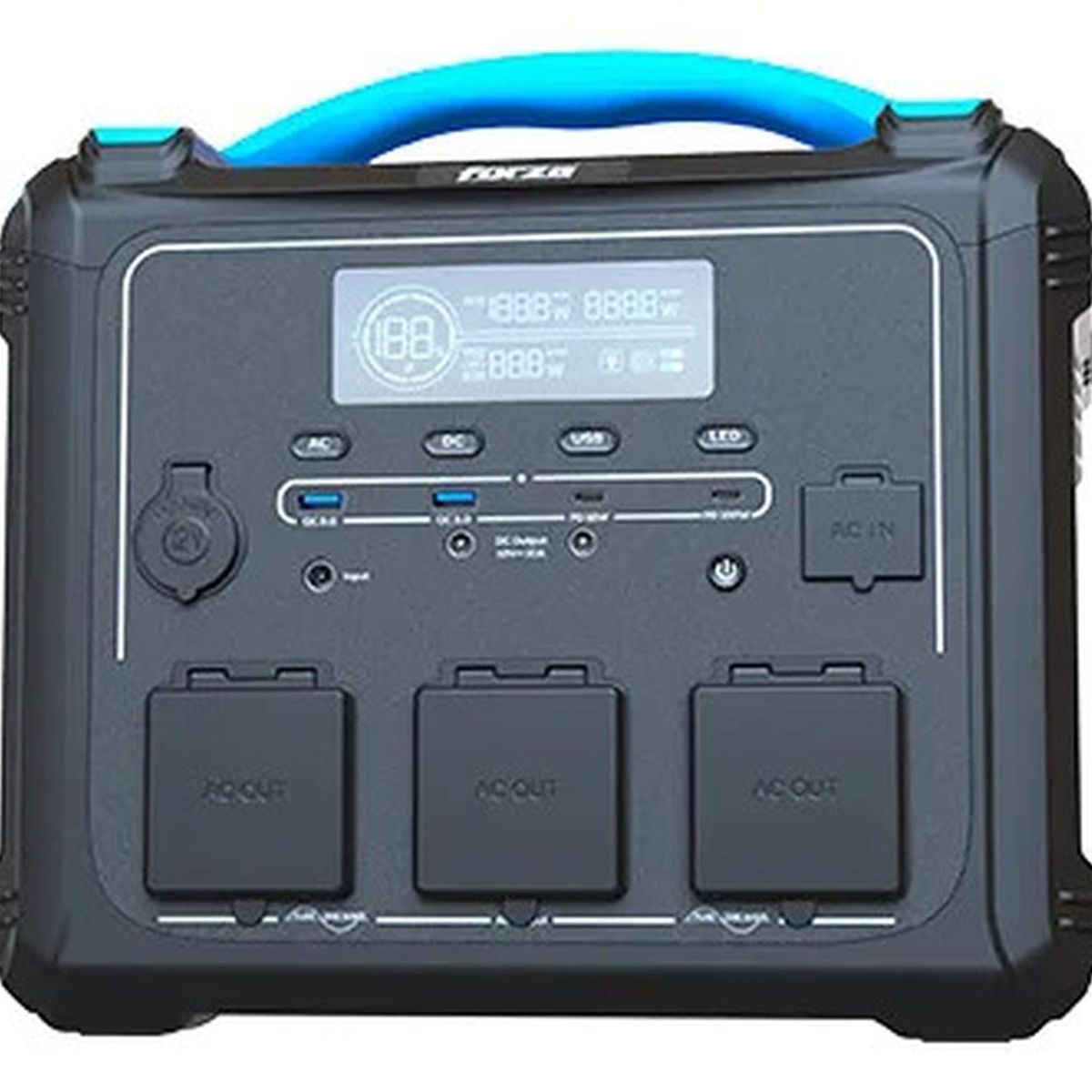 FORZA - Estación Energía Portátil Forza Titan FPP-T1200 1200VA1200W