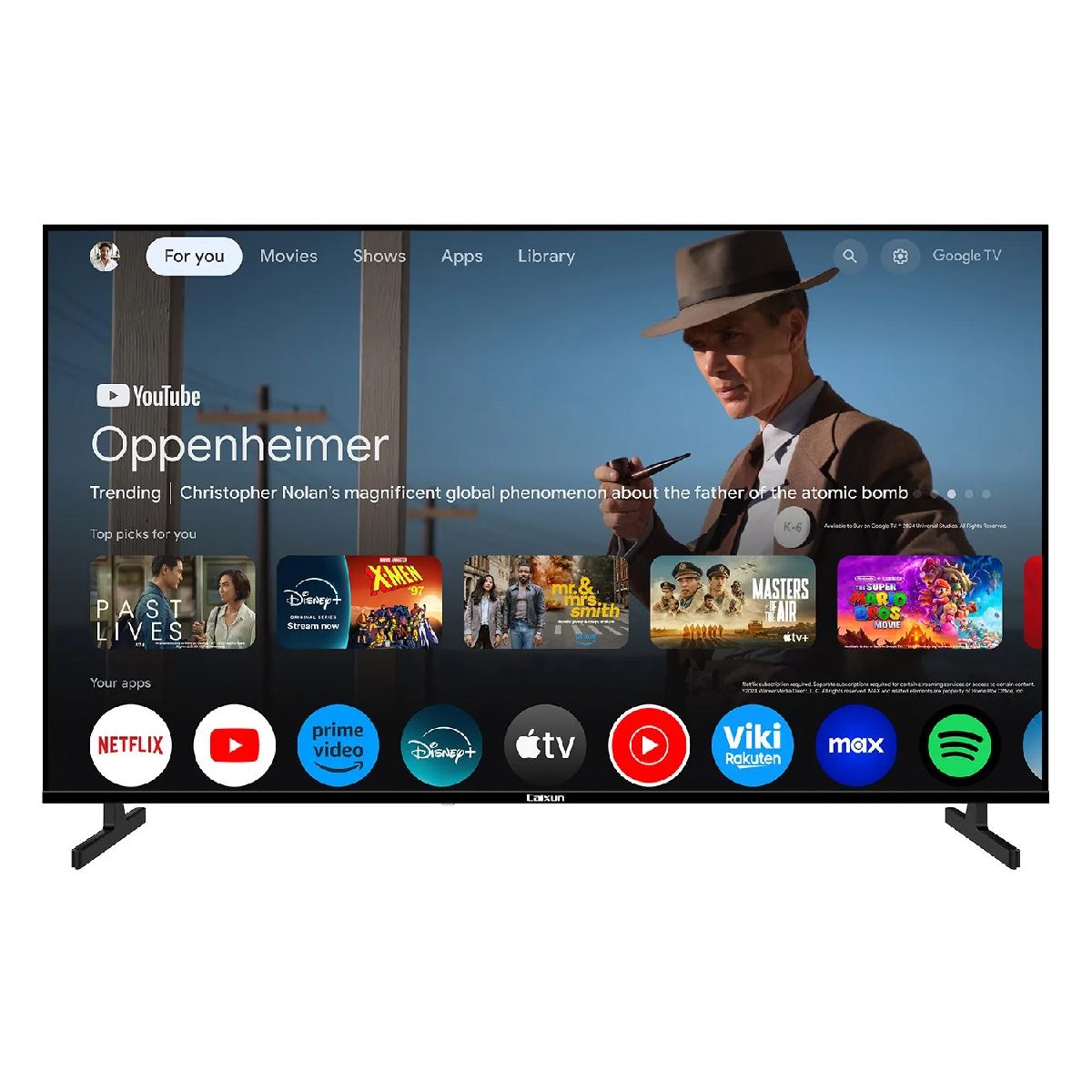 CAIXUN - Televisor Caixun 50 Pulgadas UHD Smart Google C50KAUG