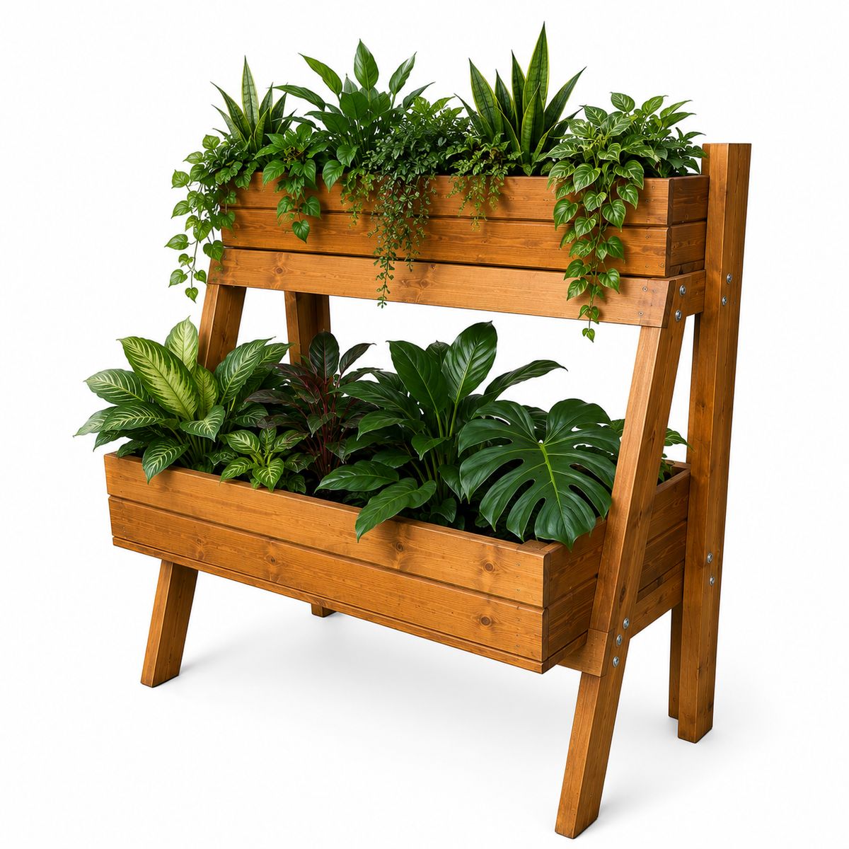 WOODMADE - Huerta Dos Niveles Madera Inmunizada