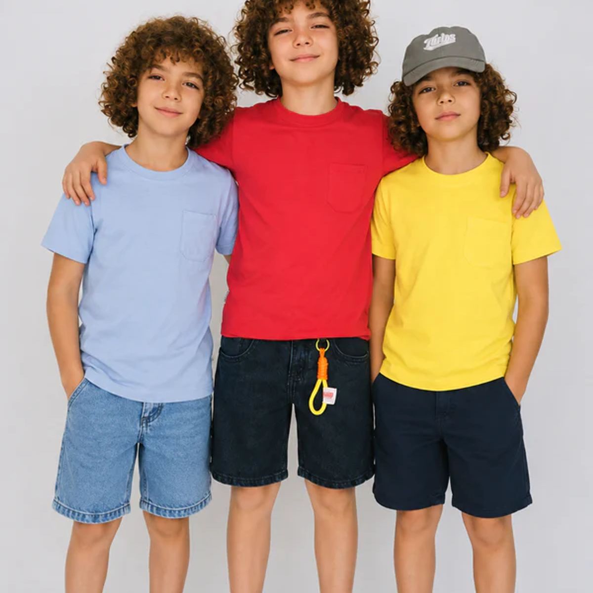 BALLESTA KIDS - Pack x3 Camisetas Básicas para Niño  Algodón  Suaves y Cómodas